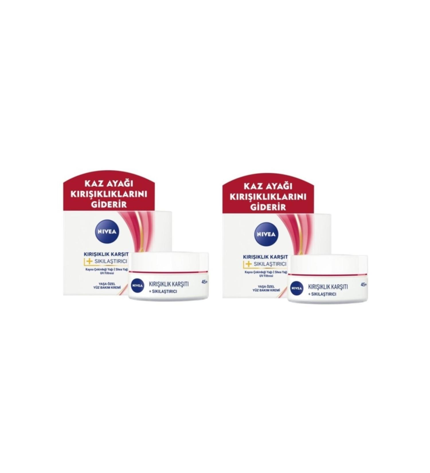 NIVEA Opportunity 2-Pack Anti-Wrinkle + Firming Face Care Cream for 45+ Ages 50 Ml