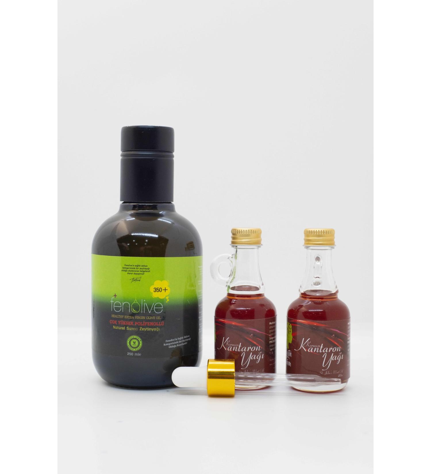 FENOLIVE Polyphenol Olive Oil and St. John's Wort Package
