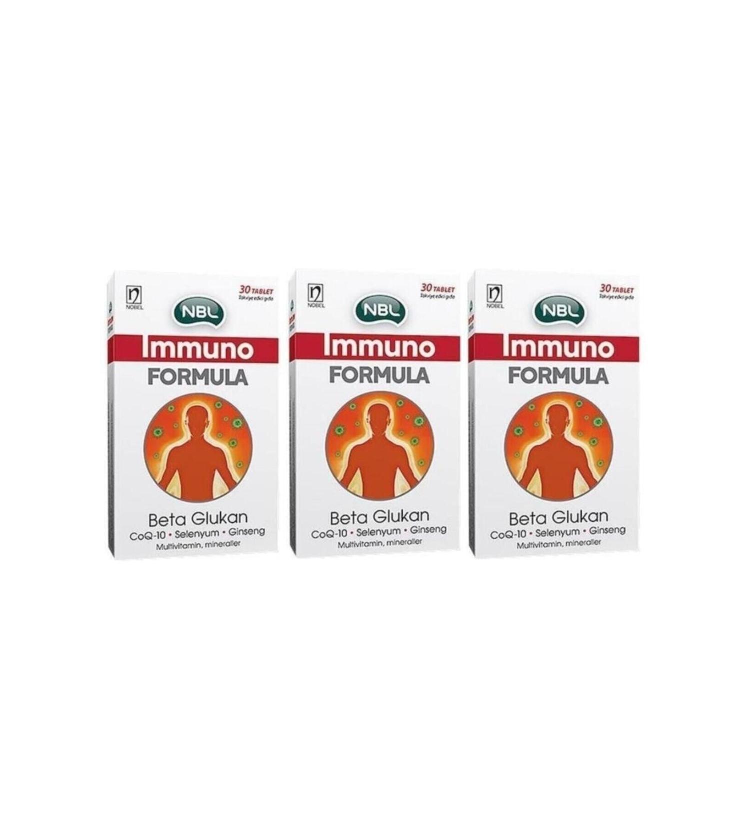 NBL Immuno Formula Selenium & Beta Glucan 30 Tablets X 3 Pieces