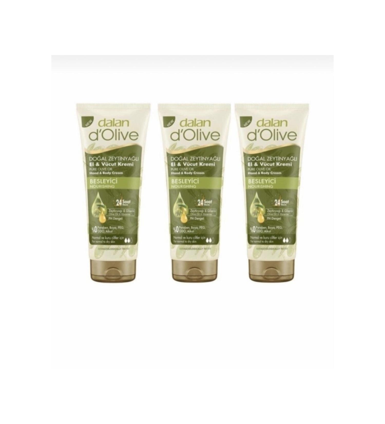 Lush Saffron 3-pack Dalan D'olive Nourishing Hand and Body Cream