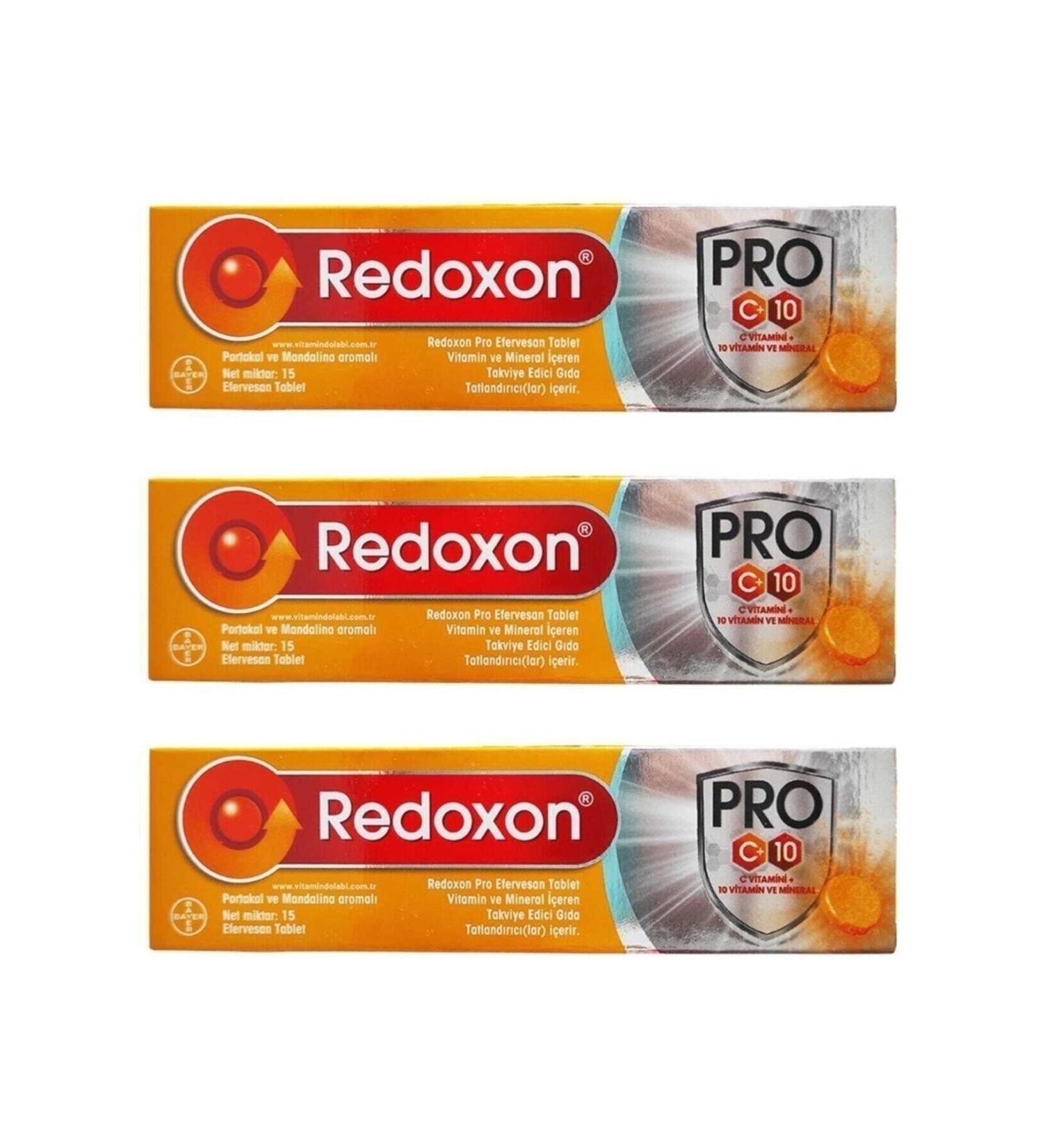 Redoxon Pro 15 Effervescent Tablets 3 Pieces