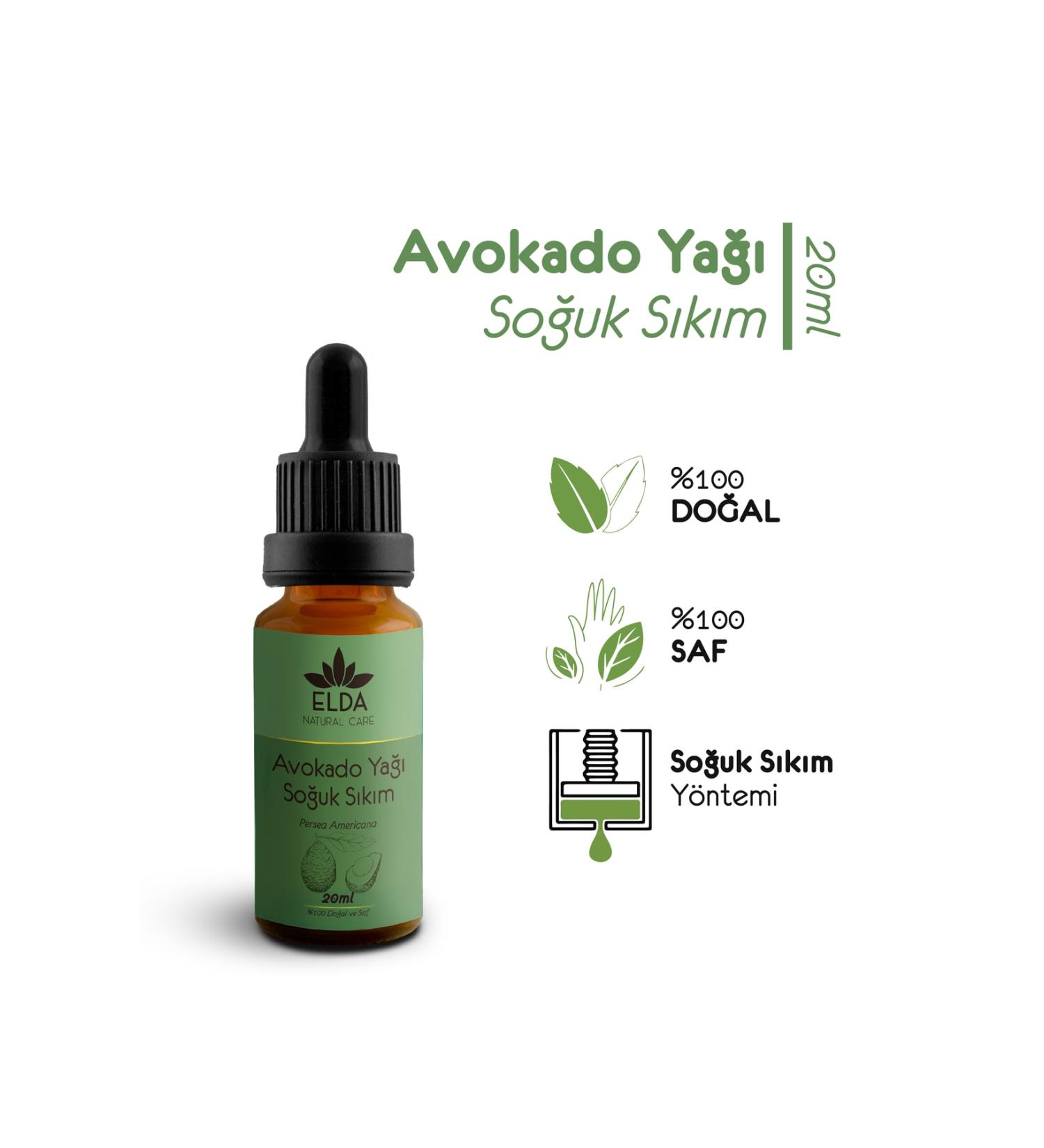 EldaNaturalcare Avocado Oil Cold Pressed 20ml