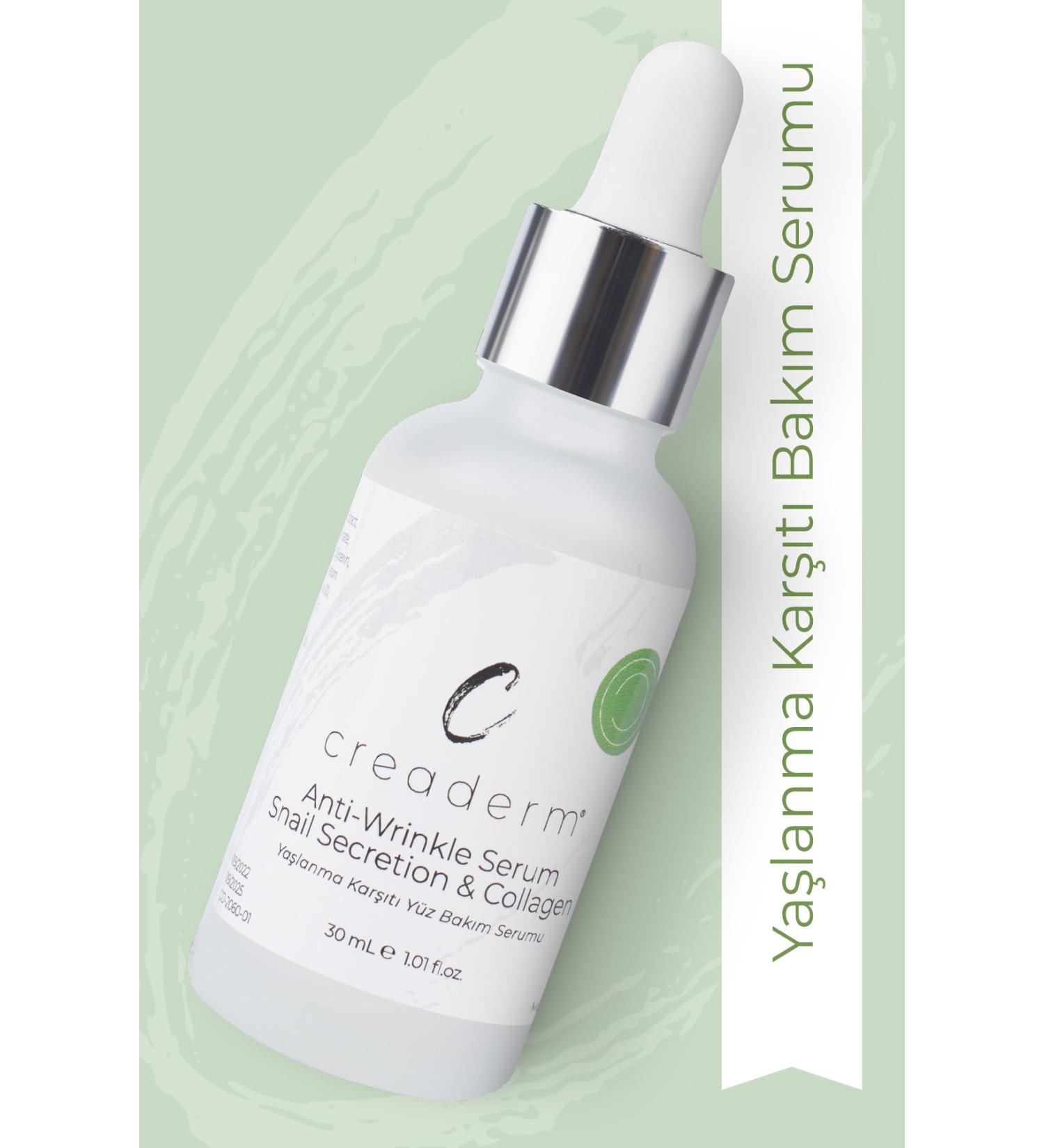 CREADERM Anti-Aging Face Care Serum Anti-wrinkle Serum Snailsecretion&collagen) - Buy Online on GoSupps.com