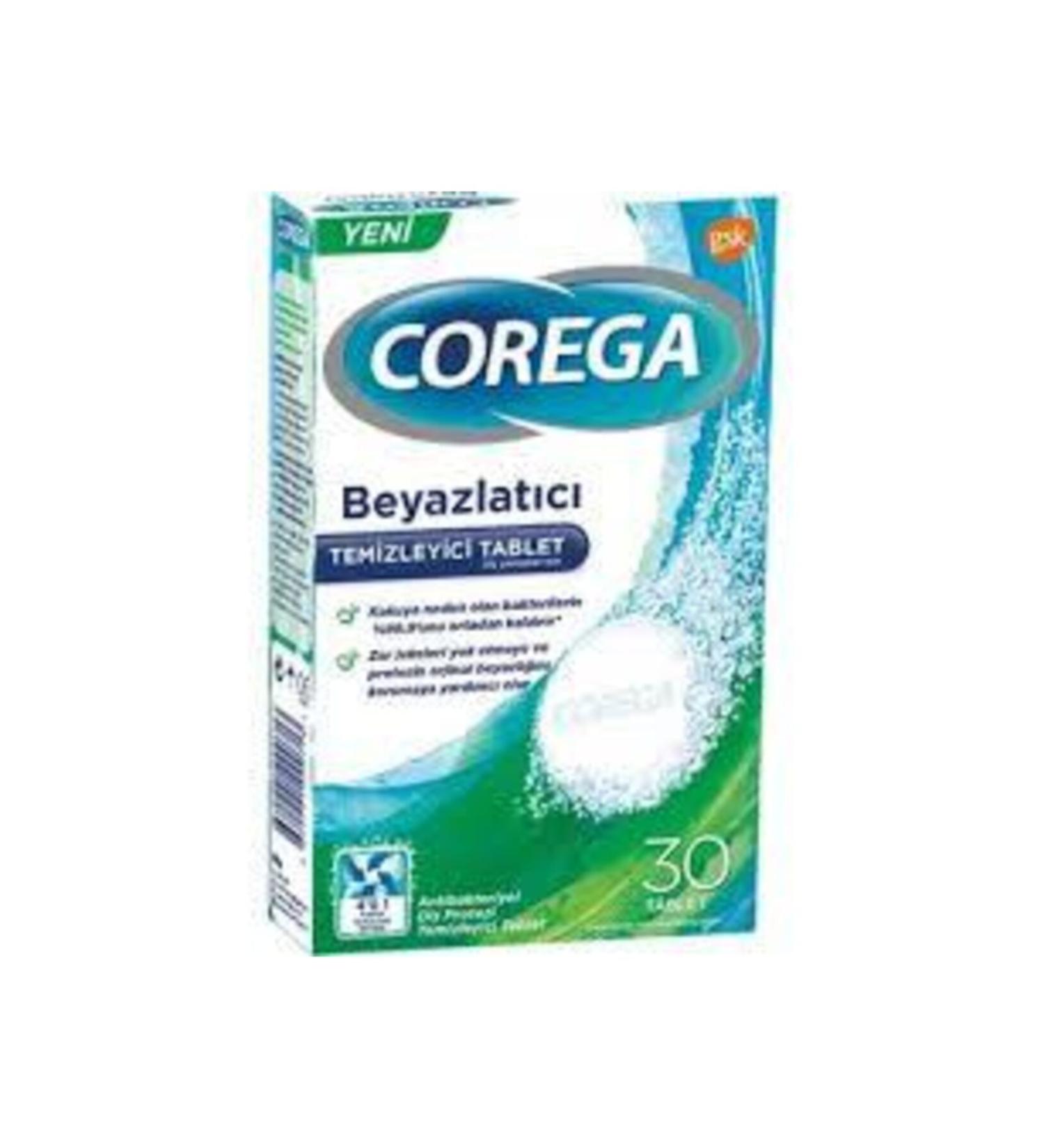 Corega Whitening Cleanser 30 Tablets