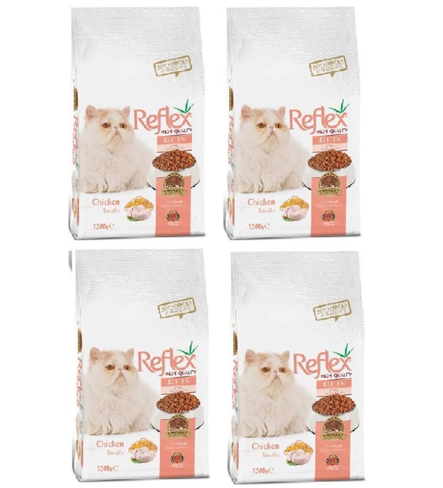 Reflex Chicken Kitten Cat Food 1.5 Kg X 4 Pieces