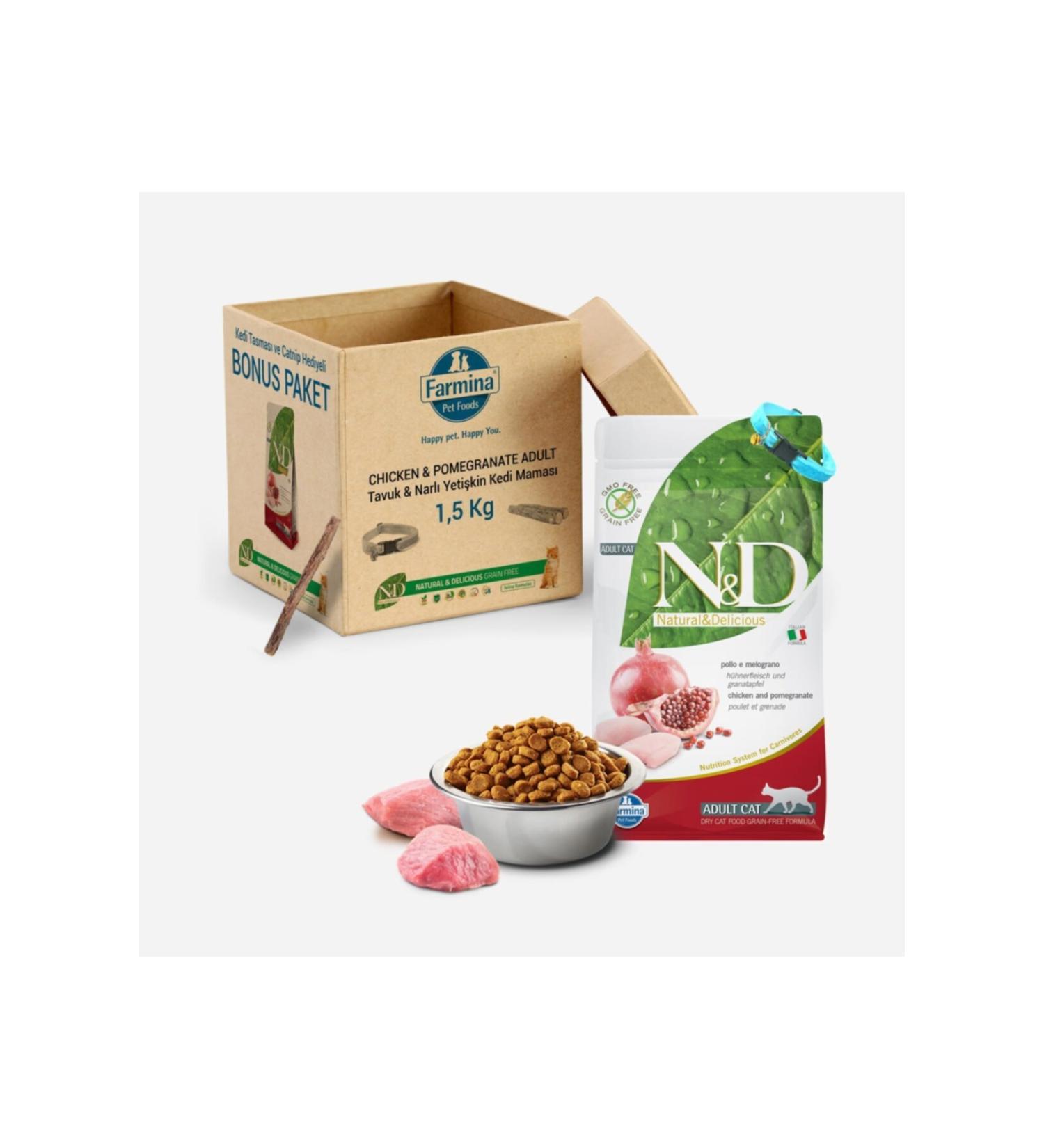 N & D Grain Free Adult Chicken Pomegranate Adult Cat Food 1.5 kg