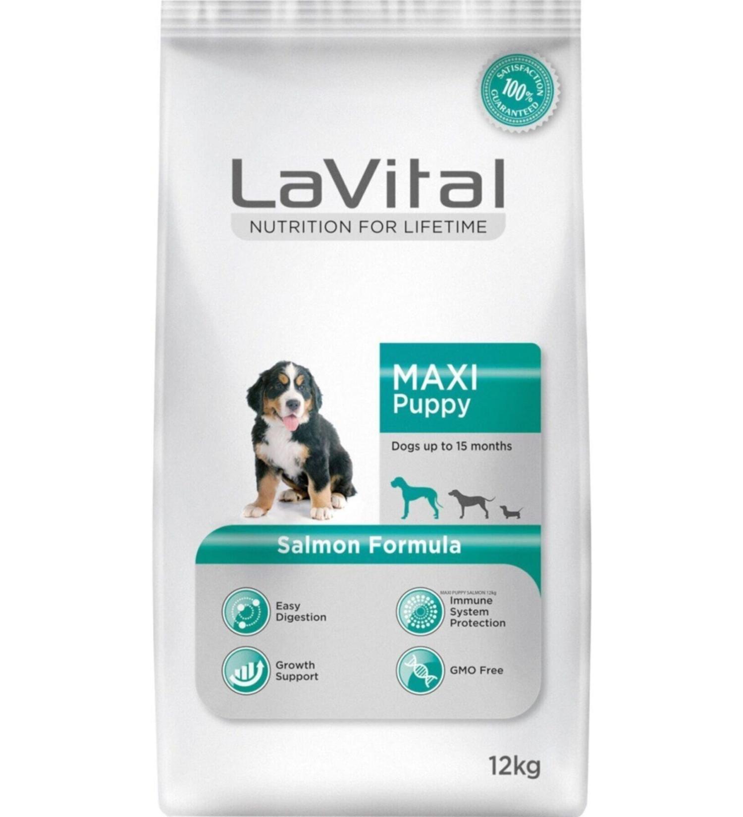 La Vital LaVital Maxi Puppy Salmon Large Breed Puppy Food 12 Kg