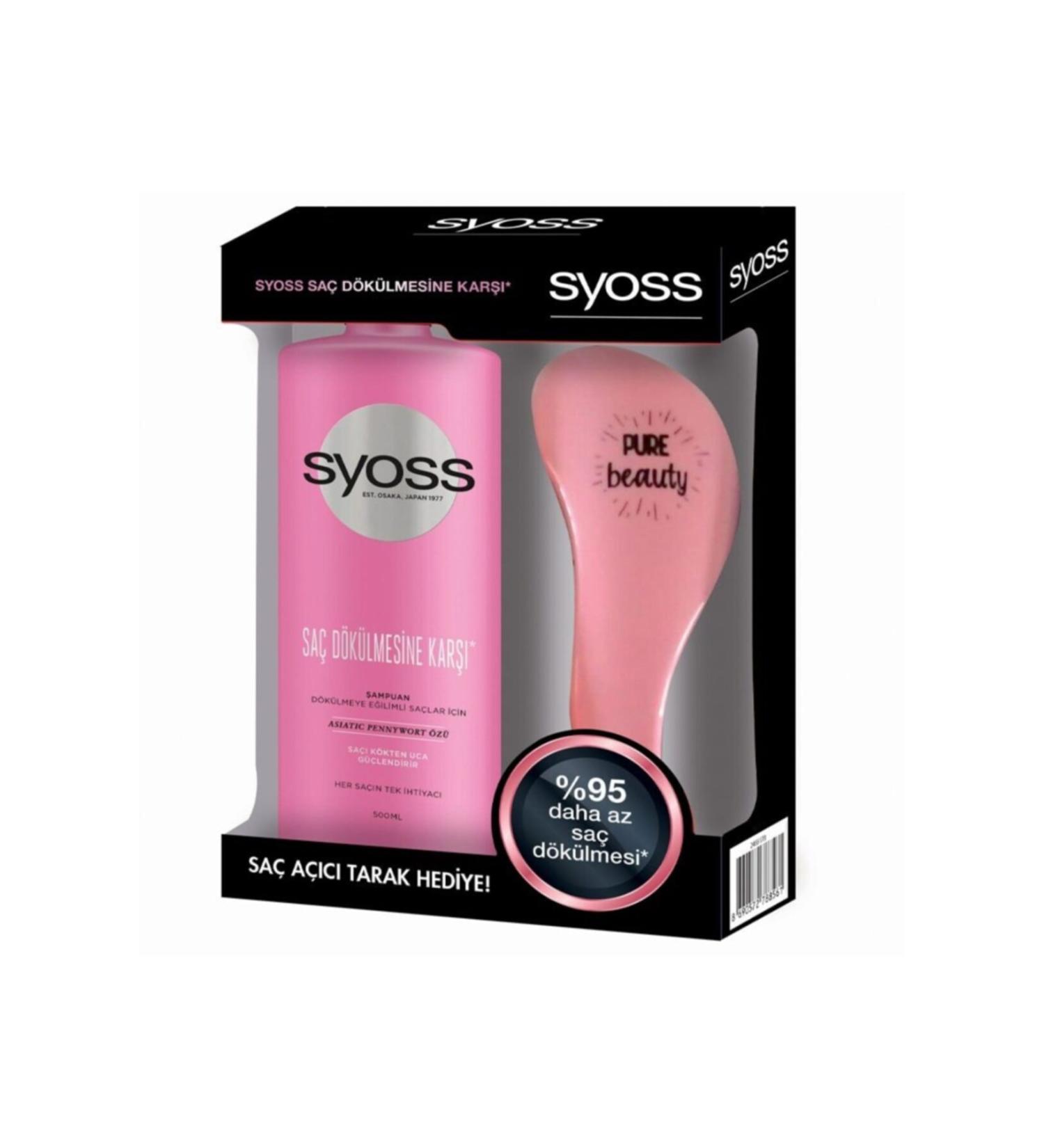 Syoss Anti Hair Loss Shampoo 500 ml + Comb