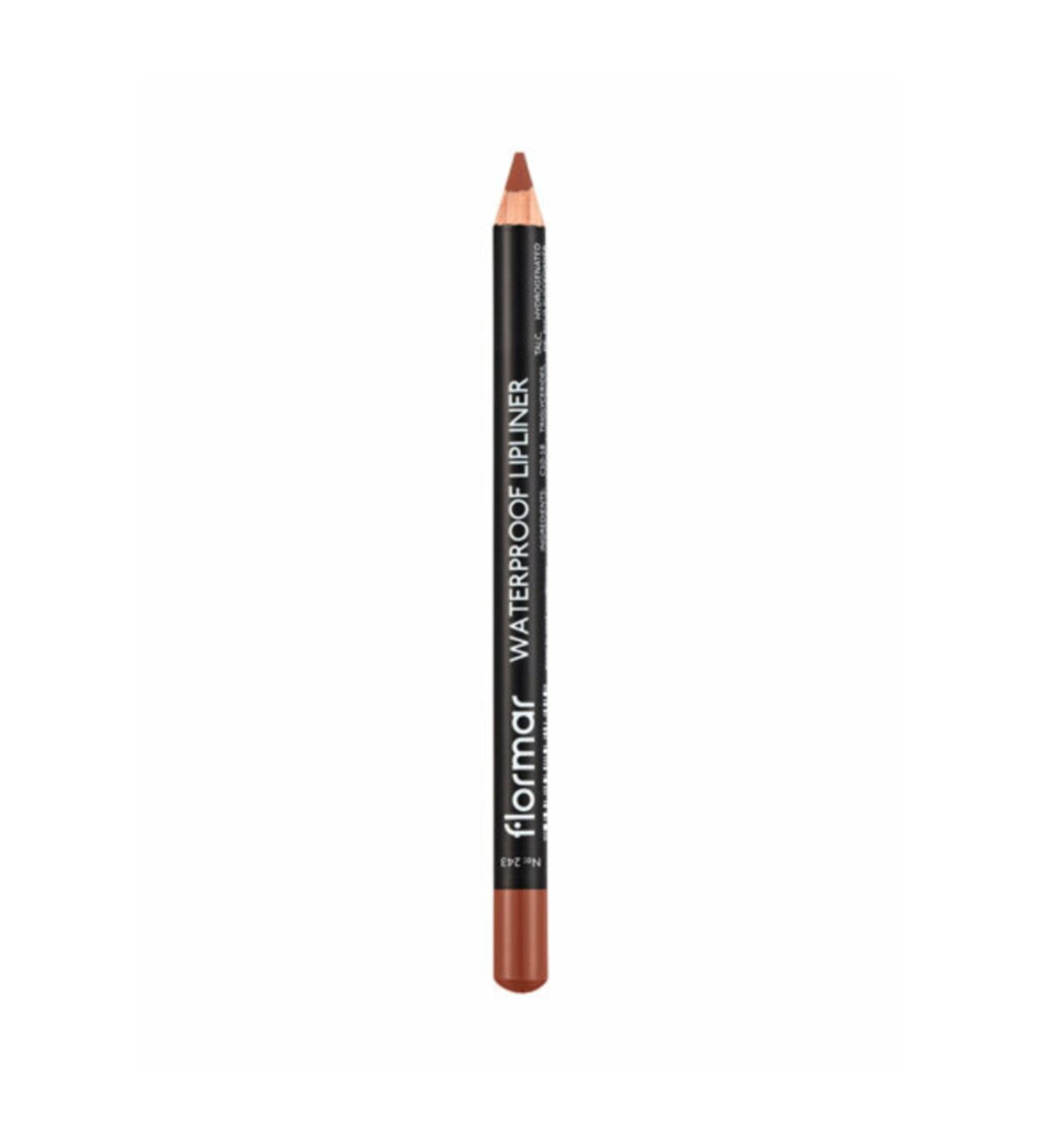 Flormar Waterproof Lipliner Waterproof Lip Pencil-109 Milky Brown