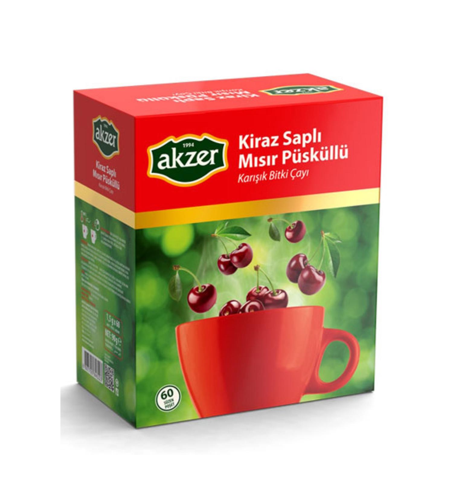 Akzer Cherry Stalked Corn Tassel Mixed Plant 60 Tea Bags