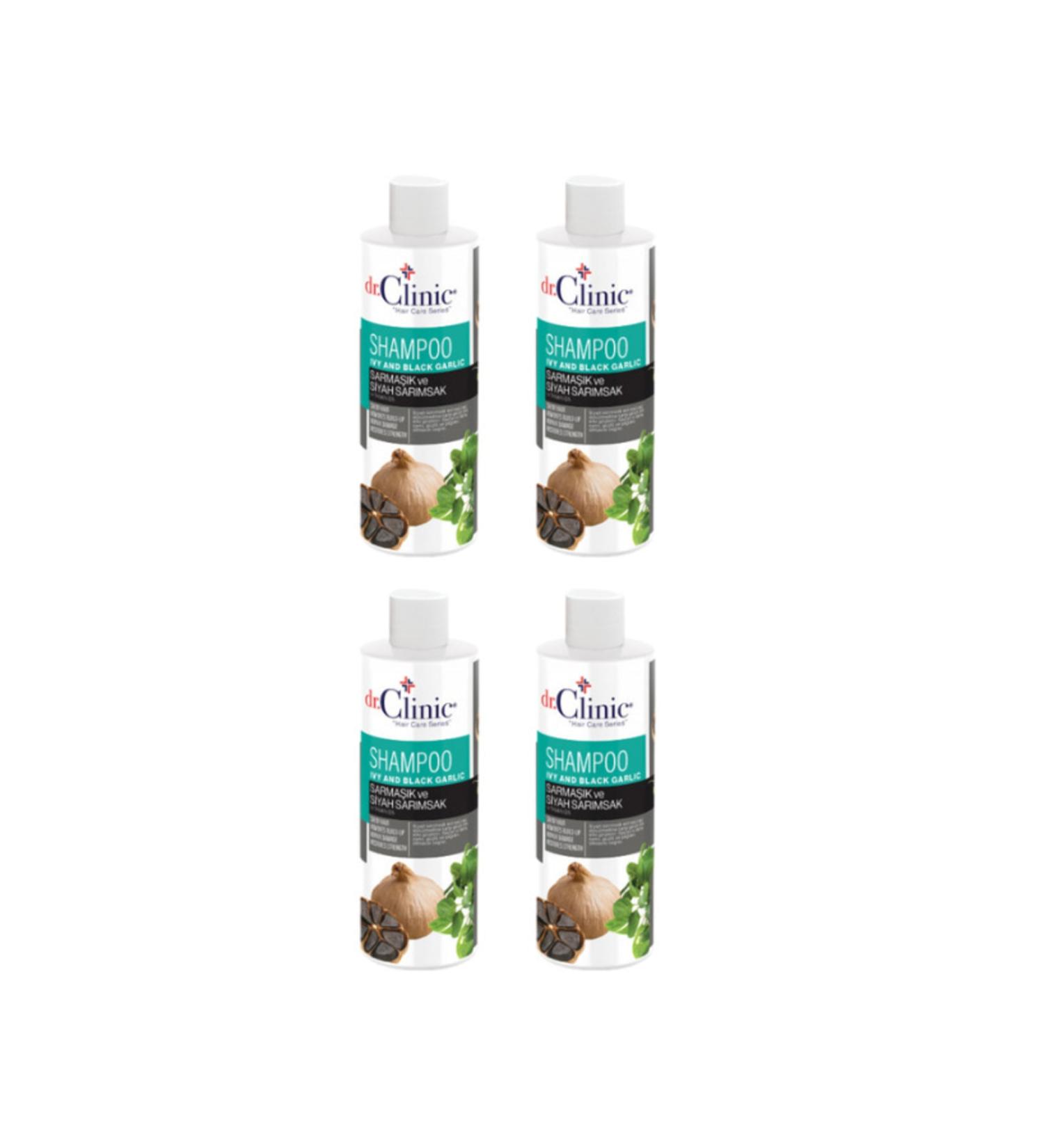 Dr. Clinic Black Garlic Shampoo (400 Ml) Set of 4