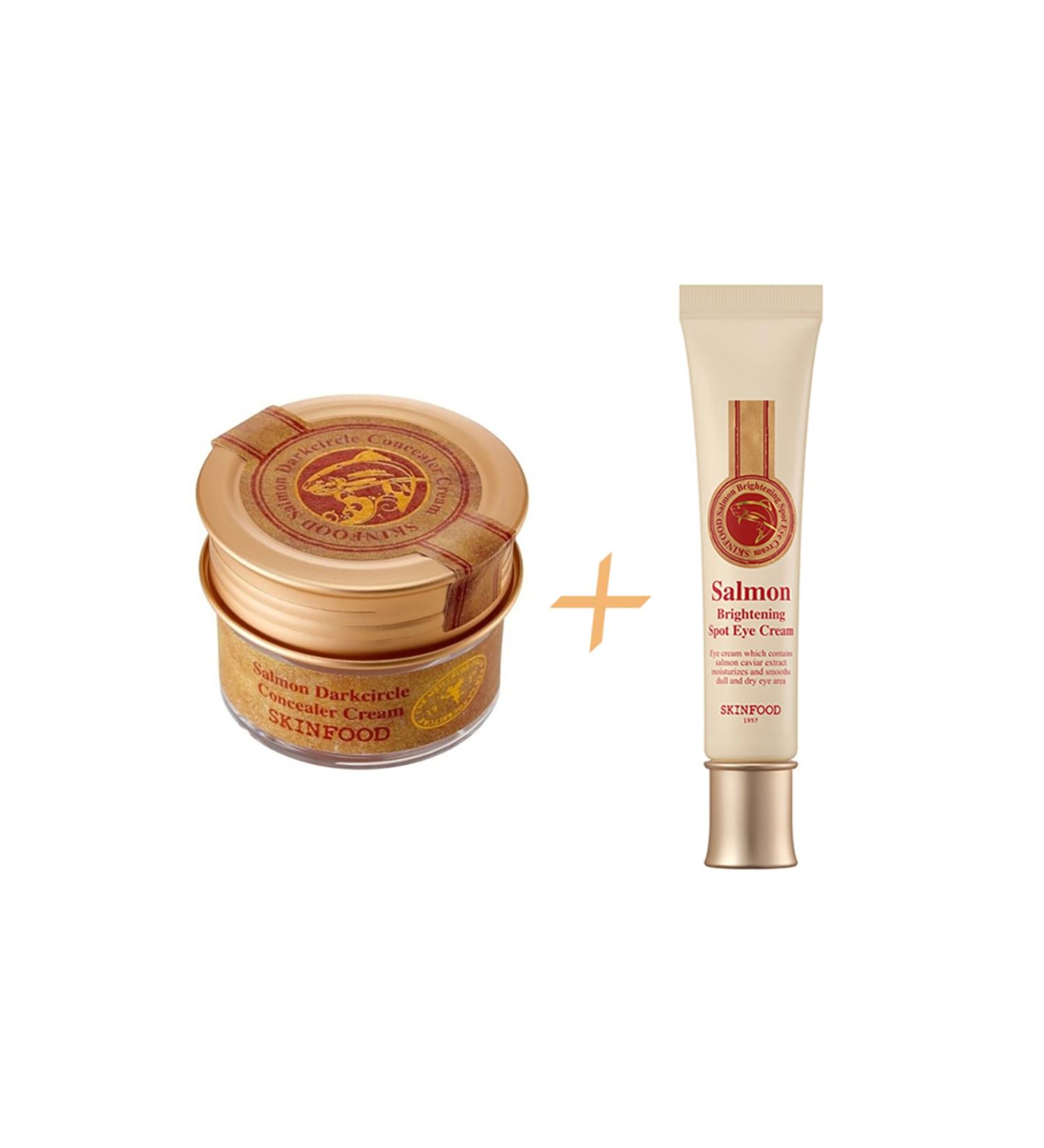 Skinfood Salmon Concealer (1) + Salmon Brightening Eye Cream - Buy Online on GoSupps.com