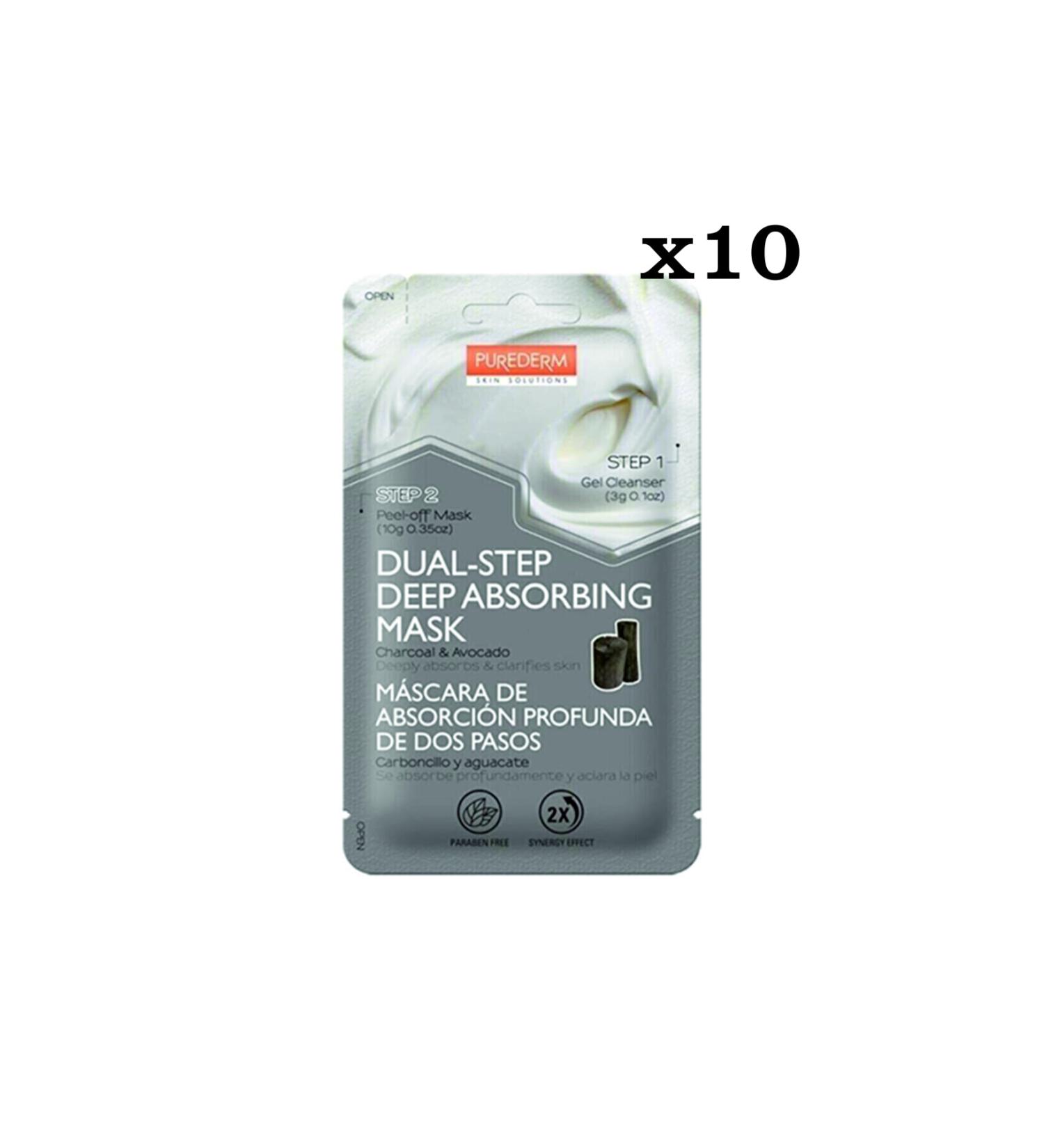 Purederm 2-Stage Pore Opening Purifying Mask 10 Pieces