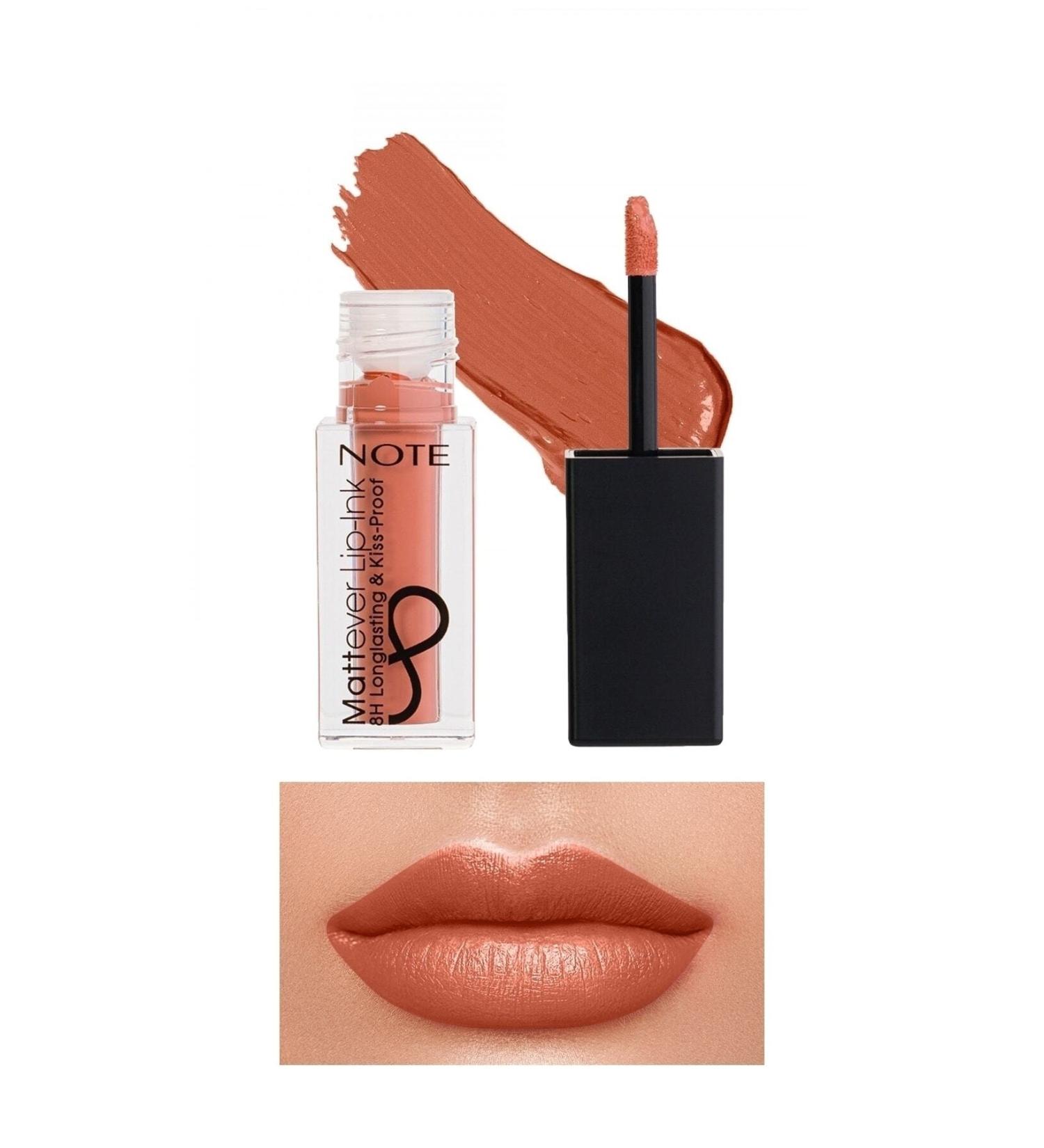 Note Cosmetics Mattever Liquid Lipstick Matte And Permanent 04 Peach Rose Kuattoprof - Buy Online on GoSupps.com