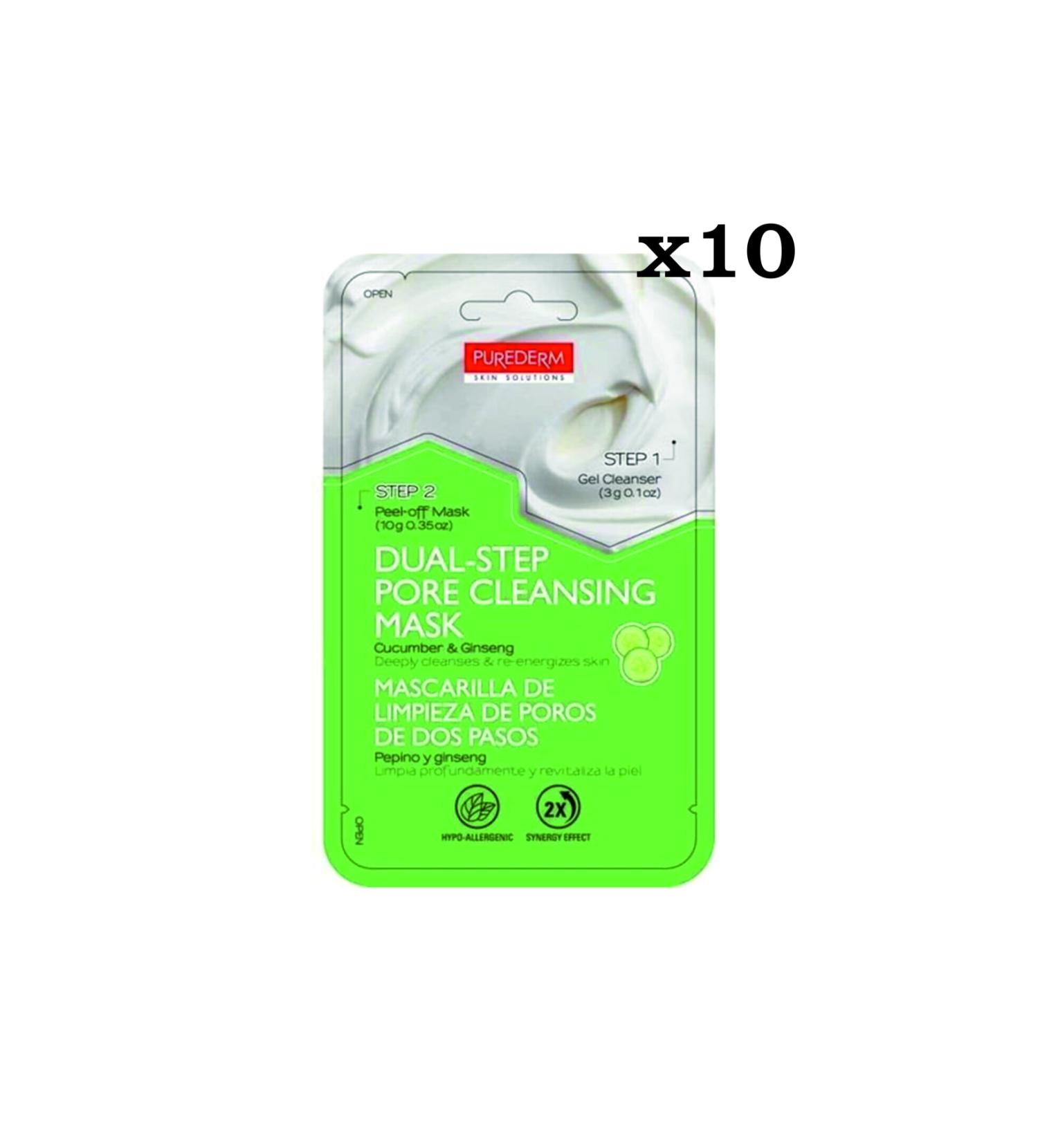 Purederm 2-Step Deep Purifying Mask 10 Pieces