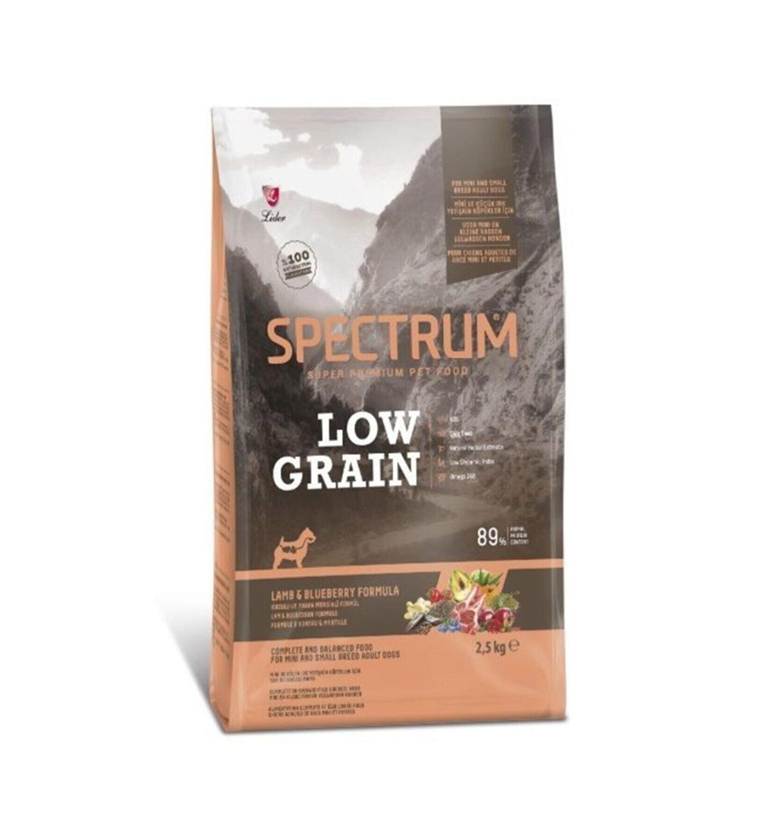 Spectrum Low Grain Lamb & Blueberry Medium Breed Adult Dog Food 2.5 Kg