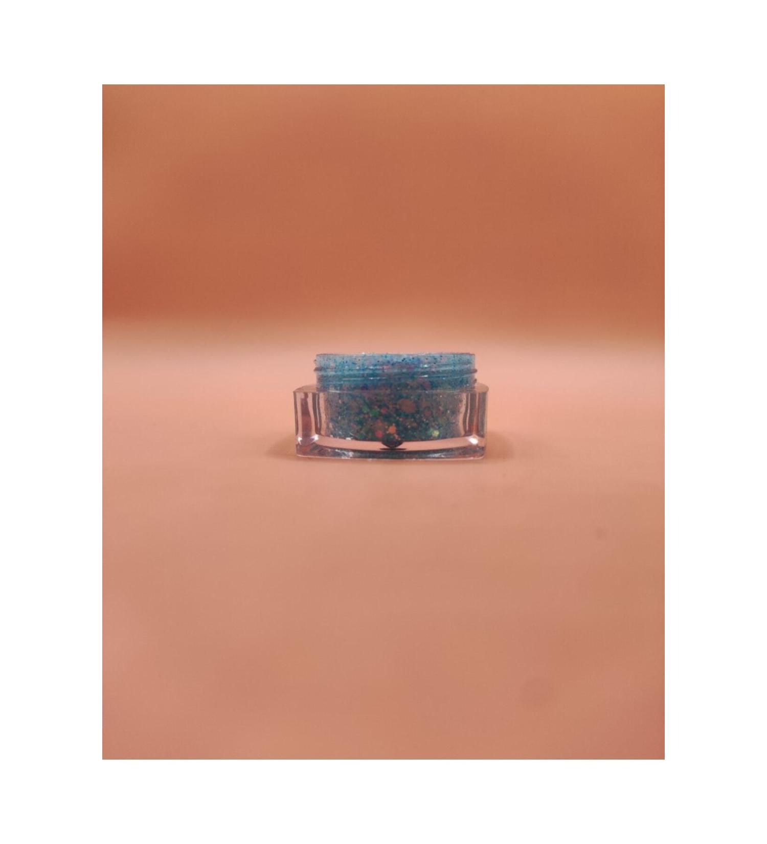 hbtasarim Mini Natural Gel Glitter - Baby Blue 5ml