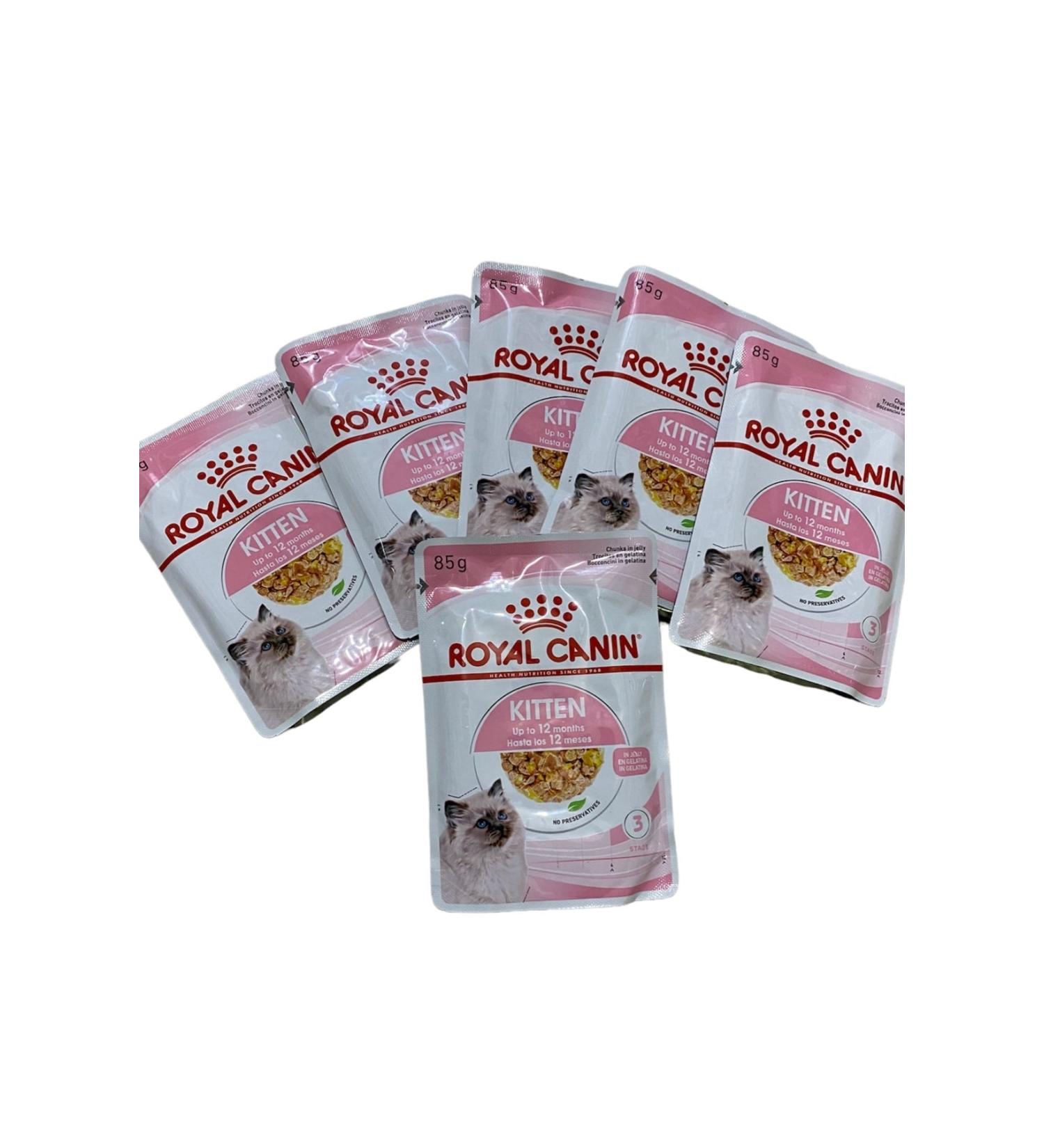 Royal Canin Kitten Jelly Pouch Canned Kitten Food 6x85gr