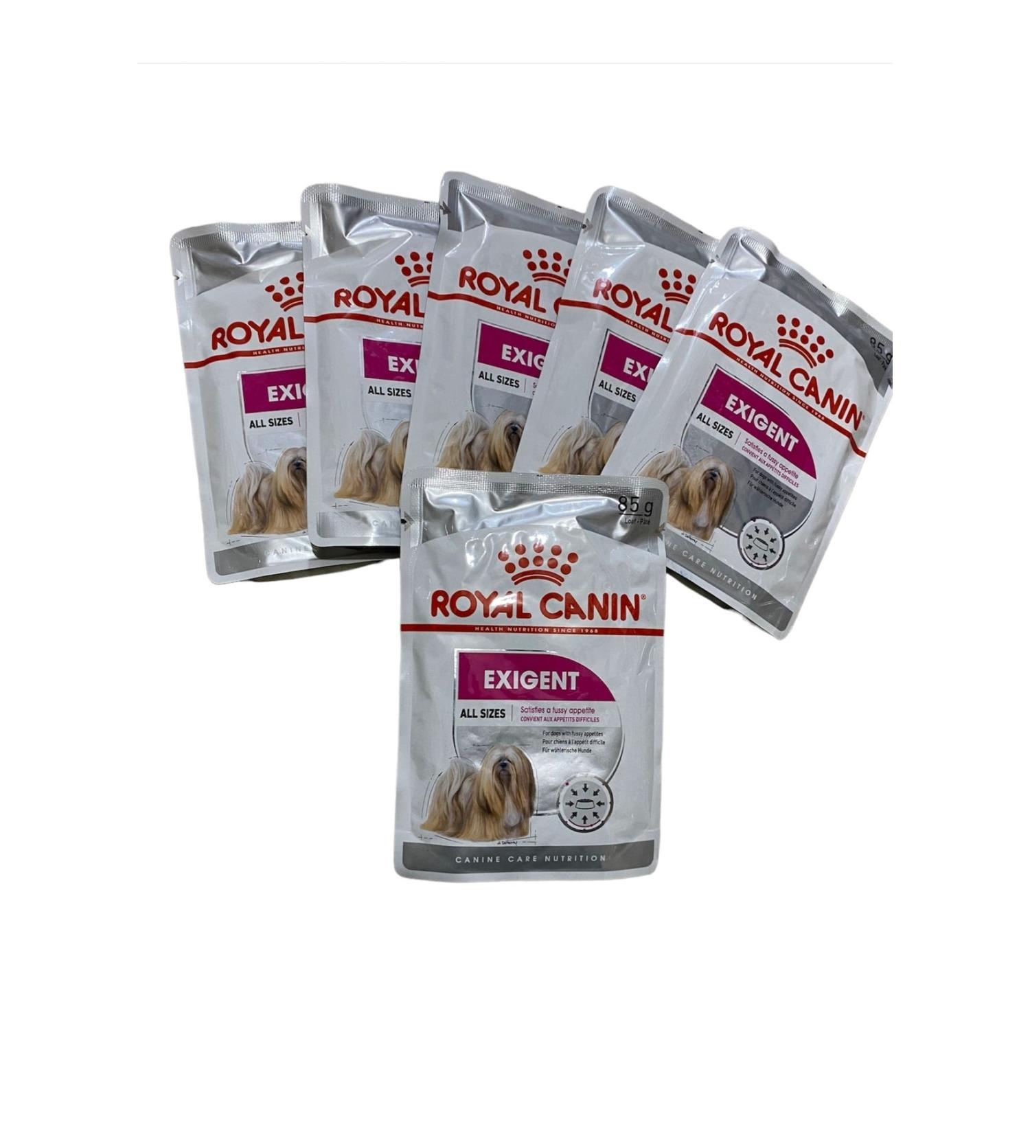 Royal Canin Exigent Adult Pouch Wet Dog Food Canned Dog Food 6x85gr