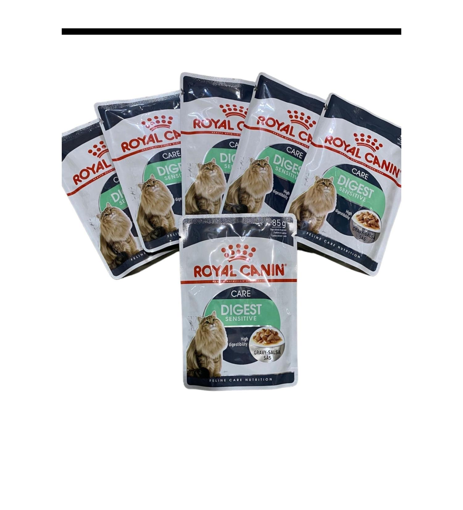Royal Canin Digest Sensitive Gravy Pouch Adult Cat Canned Food 6x85gr