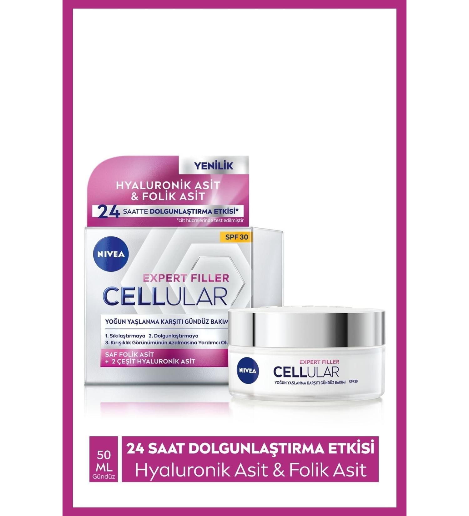 NIVEA Cellular Expert Filler Firming Anti-Aging Day Cream Spf 30//50ml ..mcz5326920 - Buy Online on GoSupps.com
