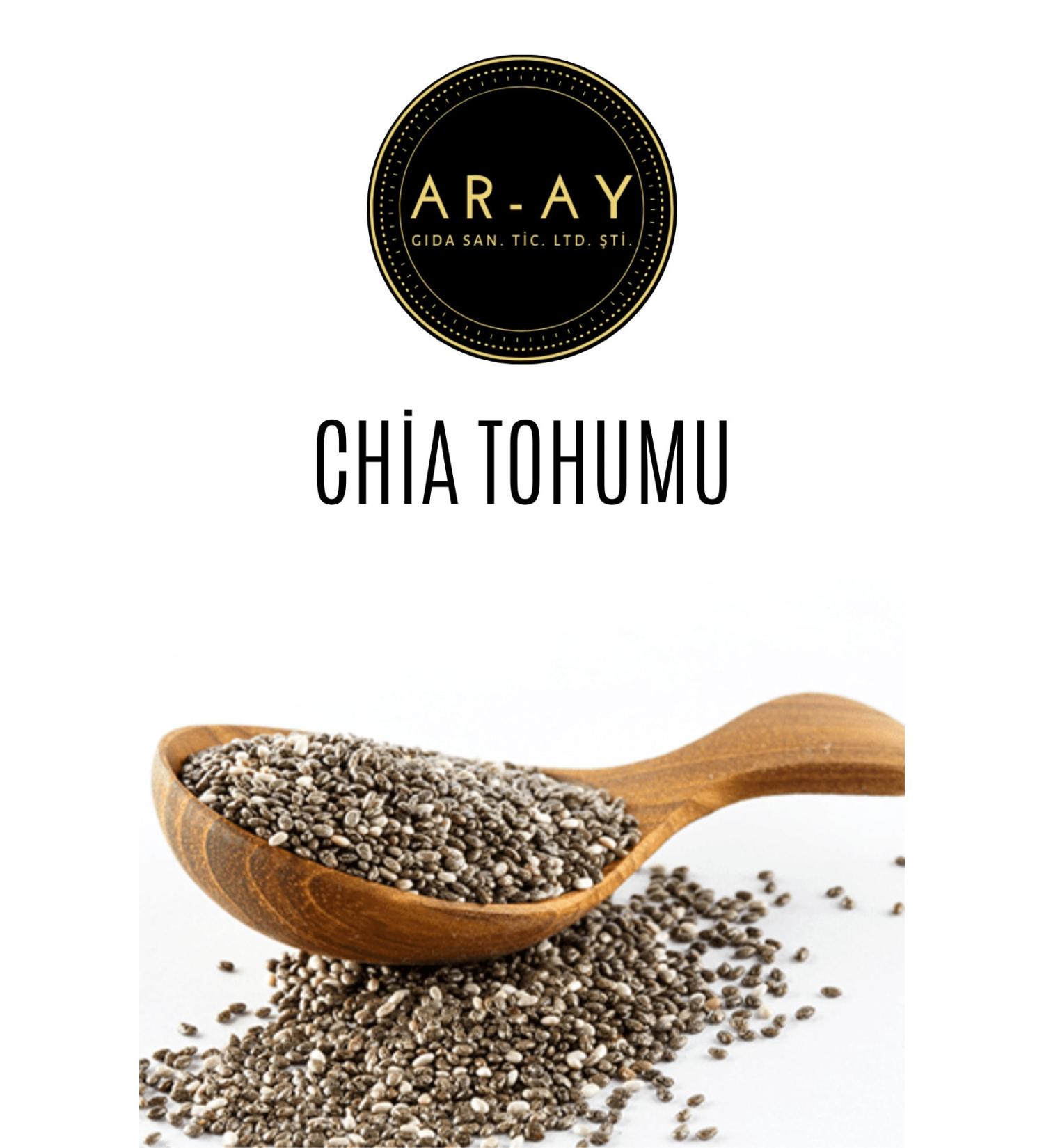 AR-AY Coffee & Spices Chia Seeds - 1000 Gr. - 1 Kg