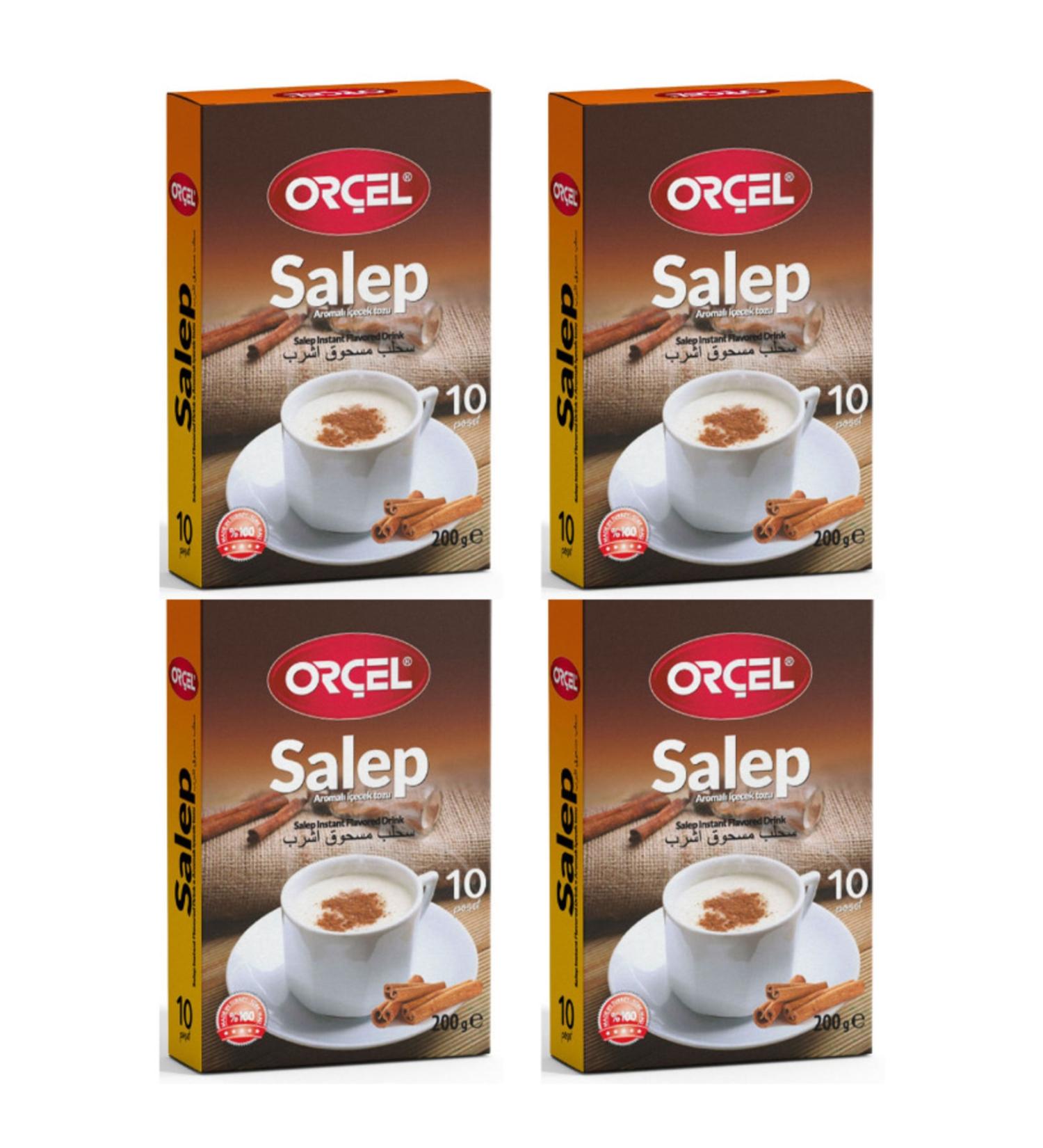 OR EL Salep (SAHLEP 10 CUP SINGLE DRINK WITH CINNAMON) 4 X 200gr.