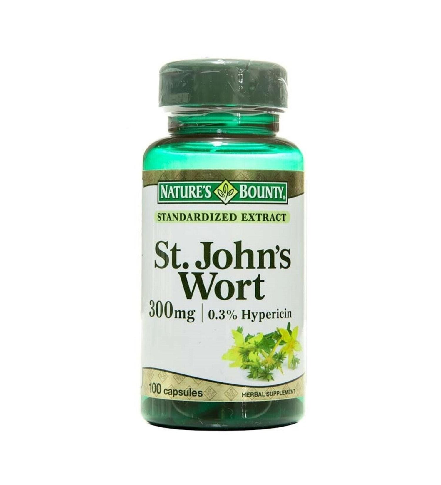 Natures Bounty St. John's Wort 300 ng 100 Capsules