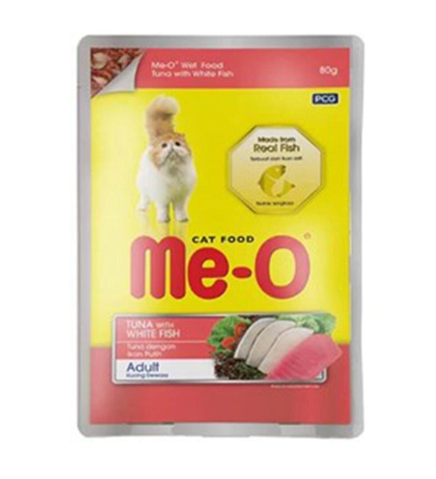 Meo Pouch Canned Cat Food with Tuna and Trout in Jelly 80 gr