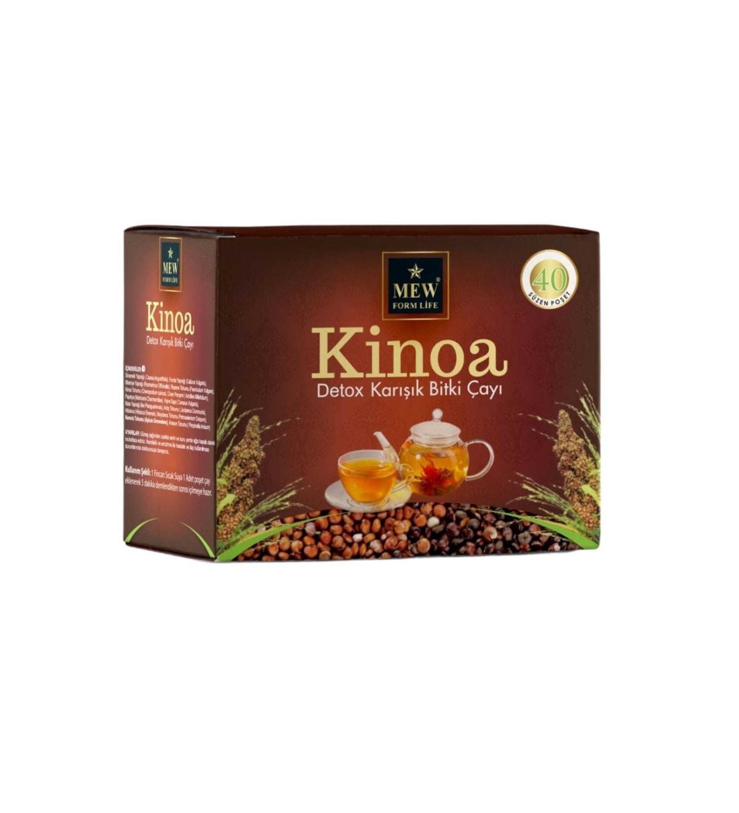 MEW FORM LIFE Herbal Quinoa Detox Tea 40 Filter Bags