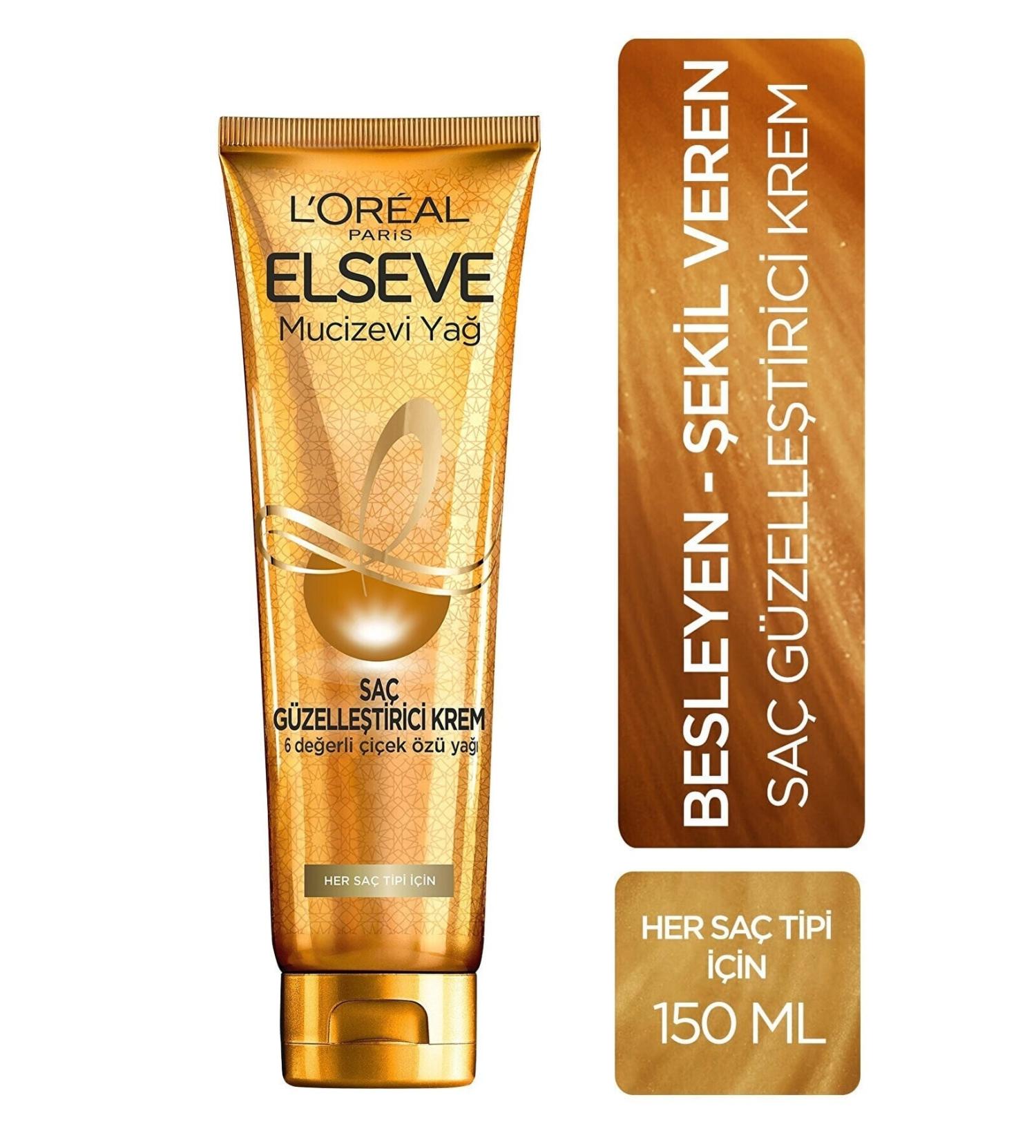 L'Oreal Paris Elseve Miraculous Oil Hair Beautifying Cream 150 Ml Dm - Buy Online on GoSupps.com