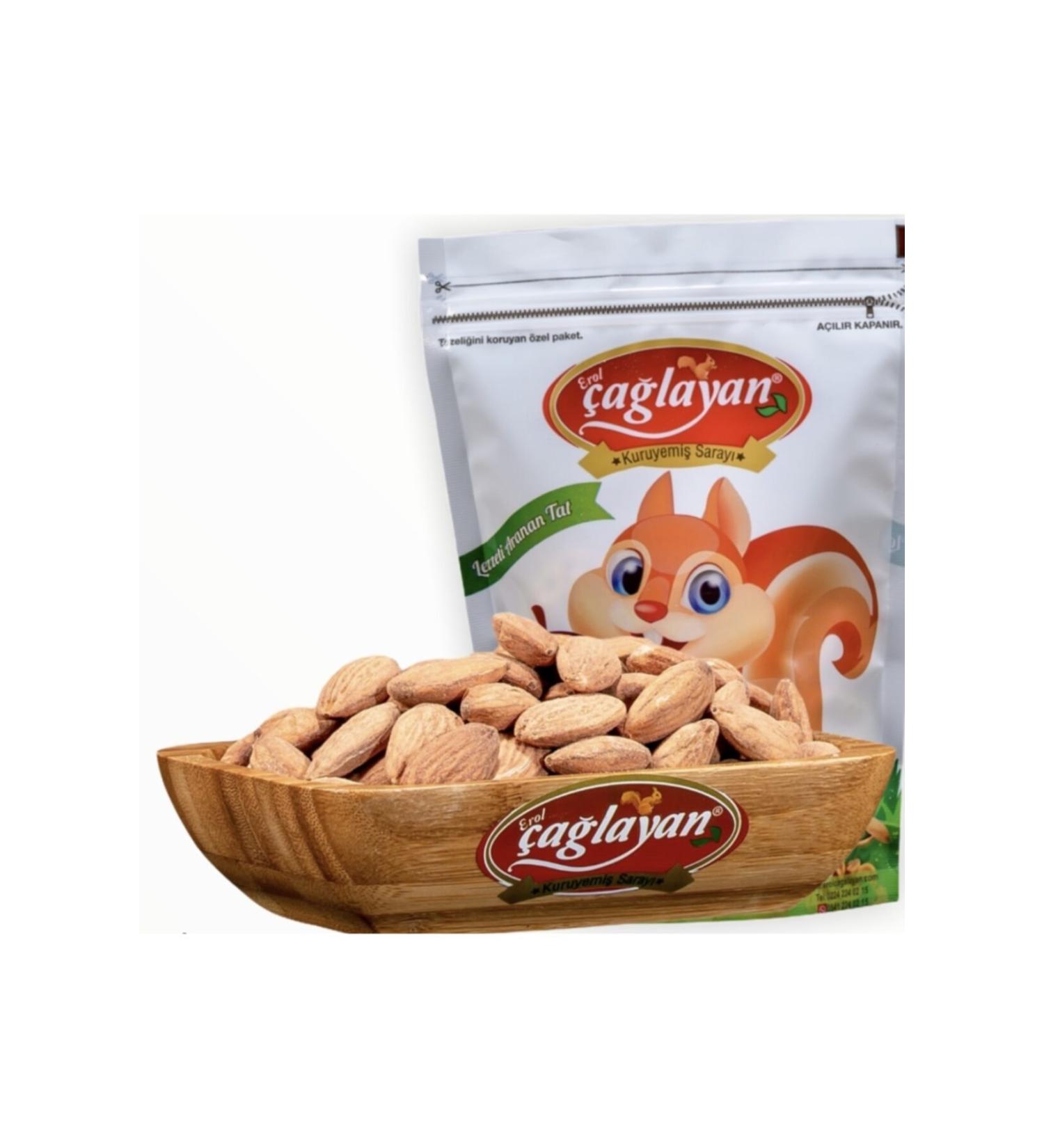 a layan Nuts Palace Local Almond Roasted Large 1 Kg