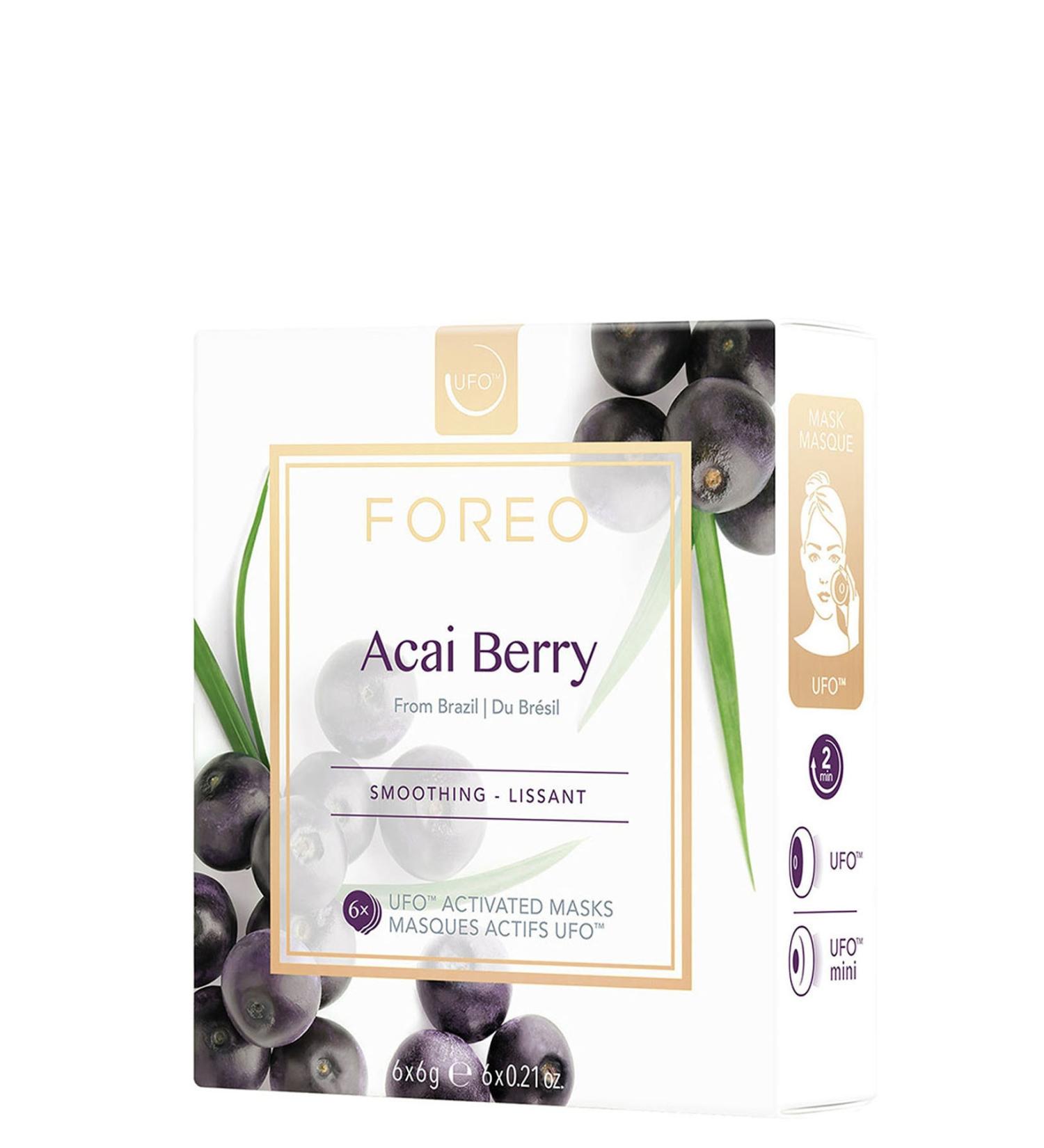 Foreo Ufo Mask Acai Berry Smoothing 6 Active Mask - Buy Online on GoSupps.com