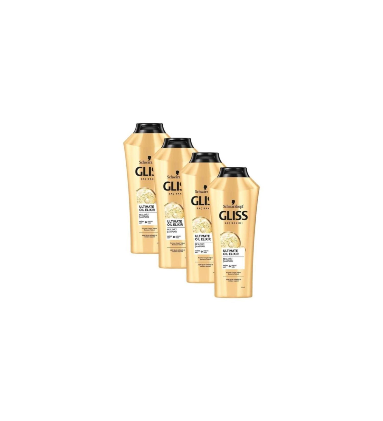 Gliss Ultimate Oil Elixir Shampoo 400 ml x 4 Pieces