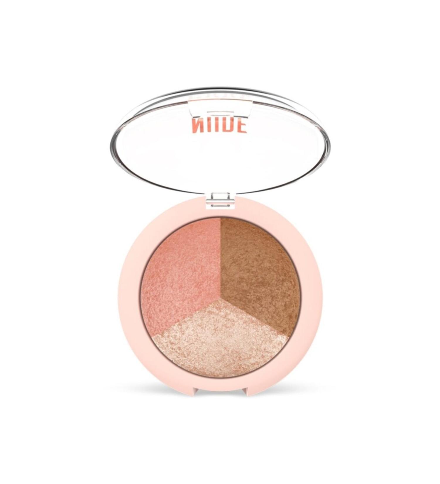 Golden Rose Brand: Nude Look Baked Trio Face Powder Category: Makeup Base