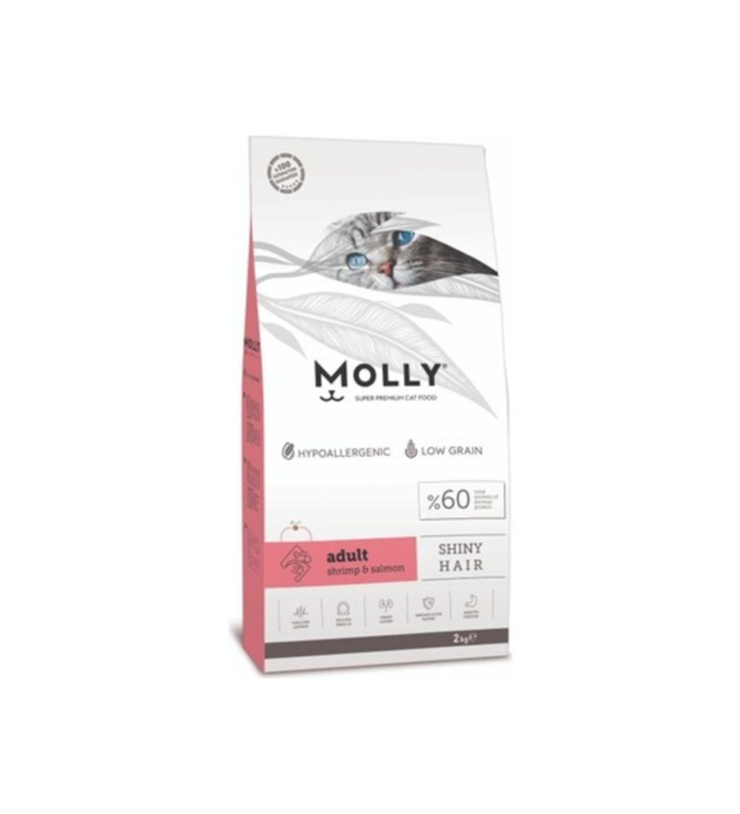 Molly Adult Shrimp & Salmon Adult Cat Food 2 Kg