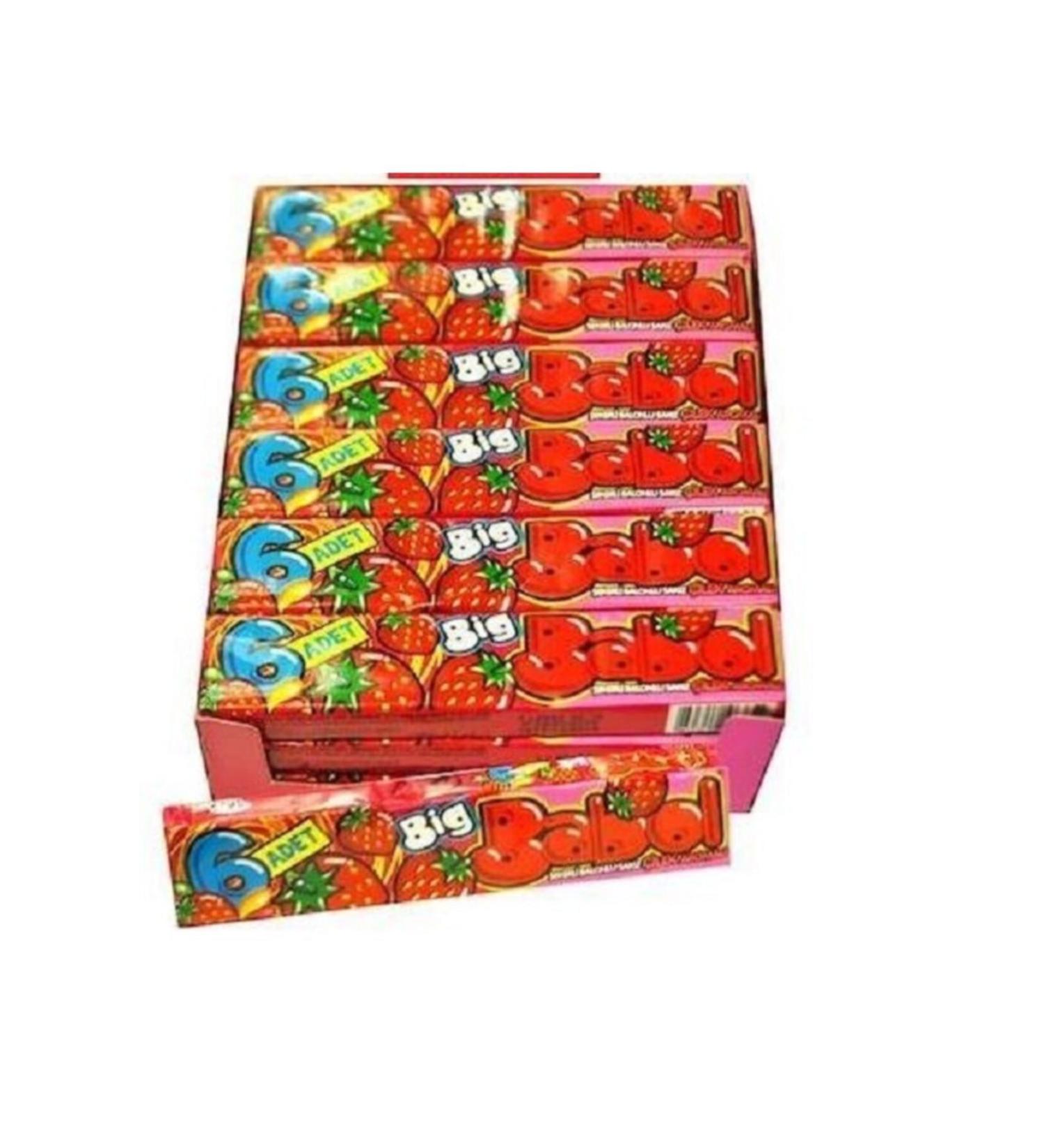 Big Babol Stick Strawberry 25 Gr X 18pcs