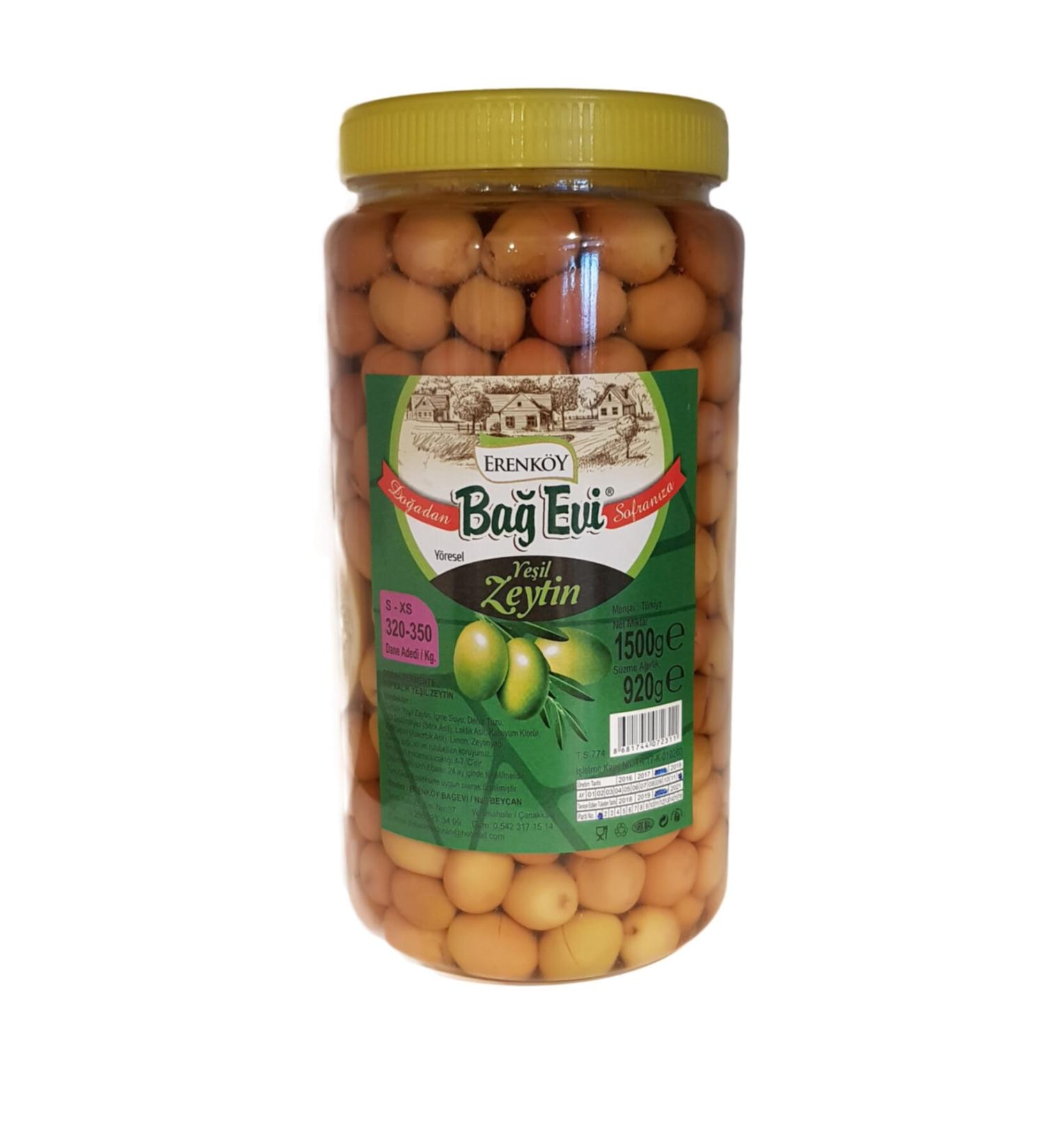 Ba evi Local Green Cracked Olives 1kg