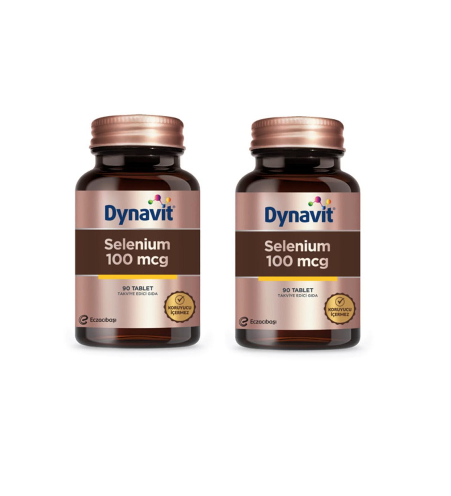 Dynavit Selenium 100 mcg 90 Tablets x 2 Pieces