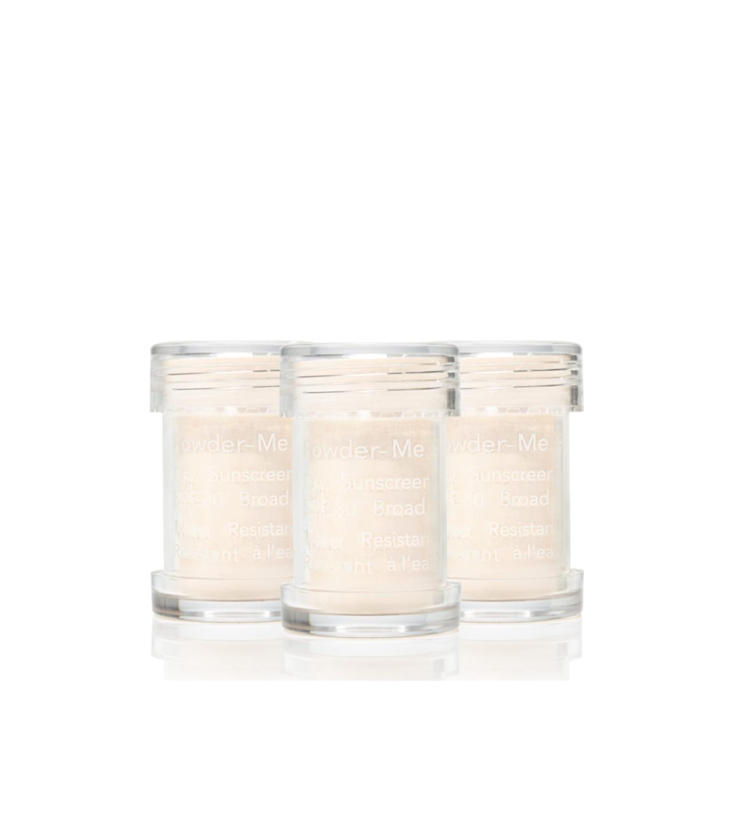 Jane Iredale Powder-me Spf30 Dry Sunscreen -refill 3-pack -face and body powder # Translucent 3 * 2.5 Gr.