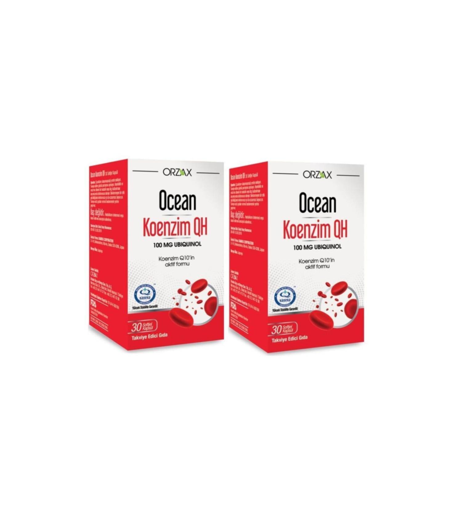 Ocean Orzax Coenzyme Qh 100mg 30 Capsules 2 Pack