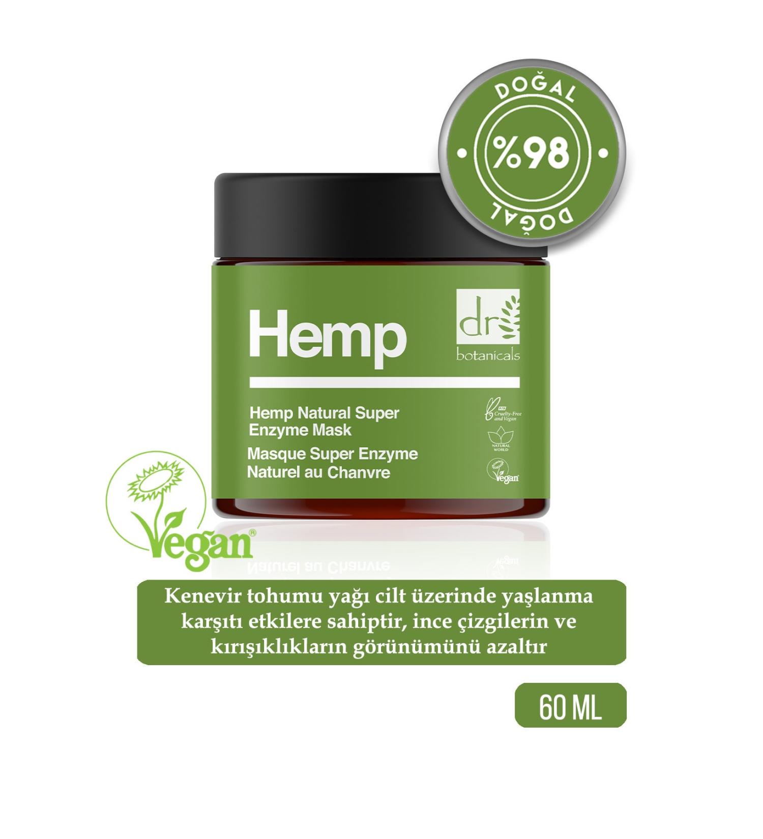 Dr. Botanicals Hemp Natural and Super Enzyme Mask 60 ml