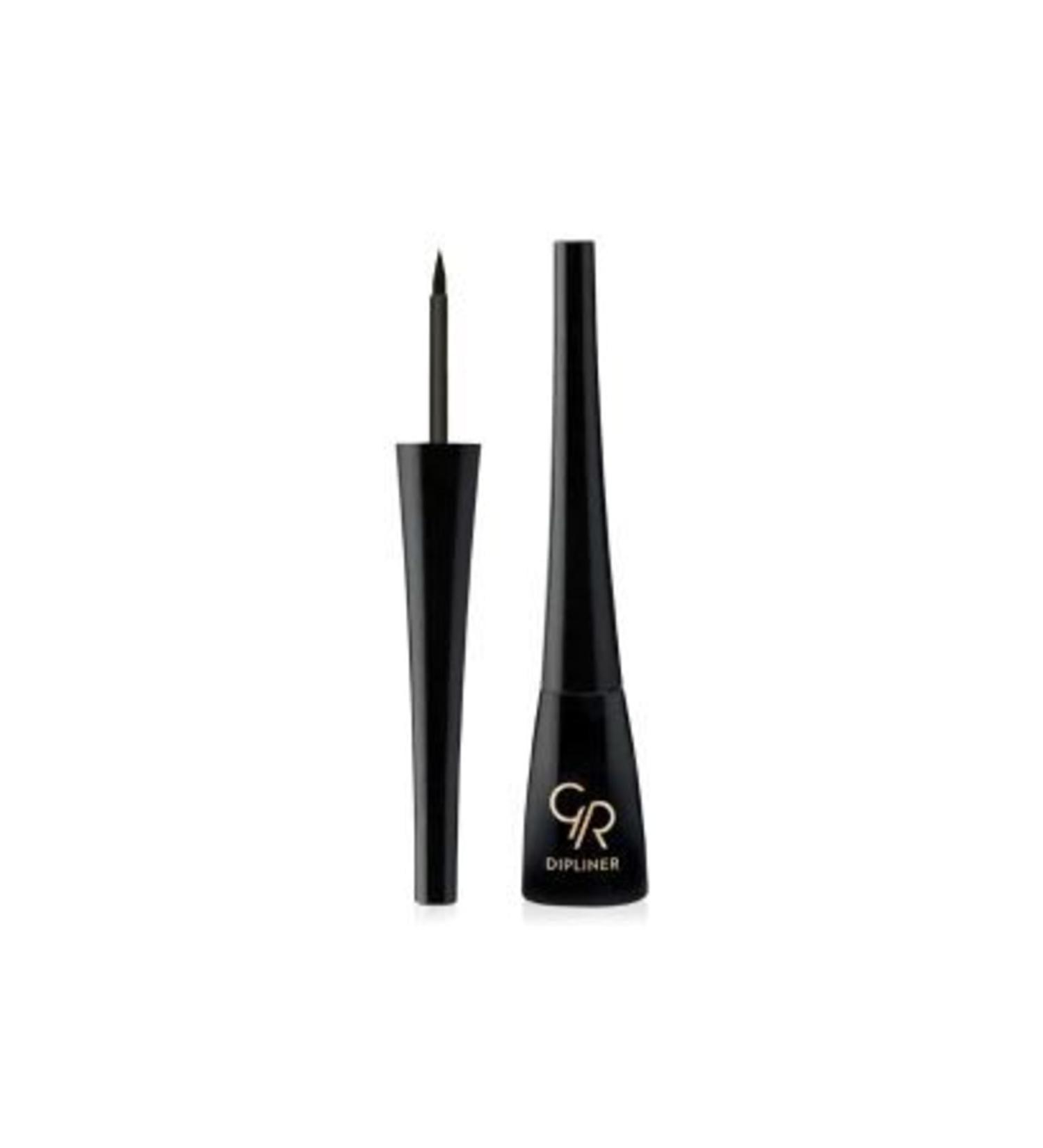 Golden Rose Dipliner Black Easy-to-Apply Black Liquid Eyeliner