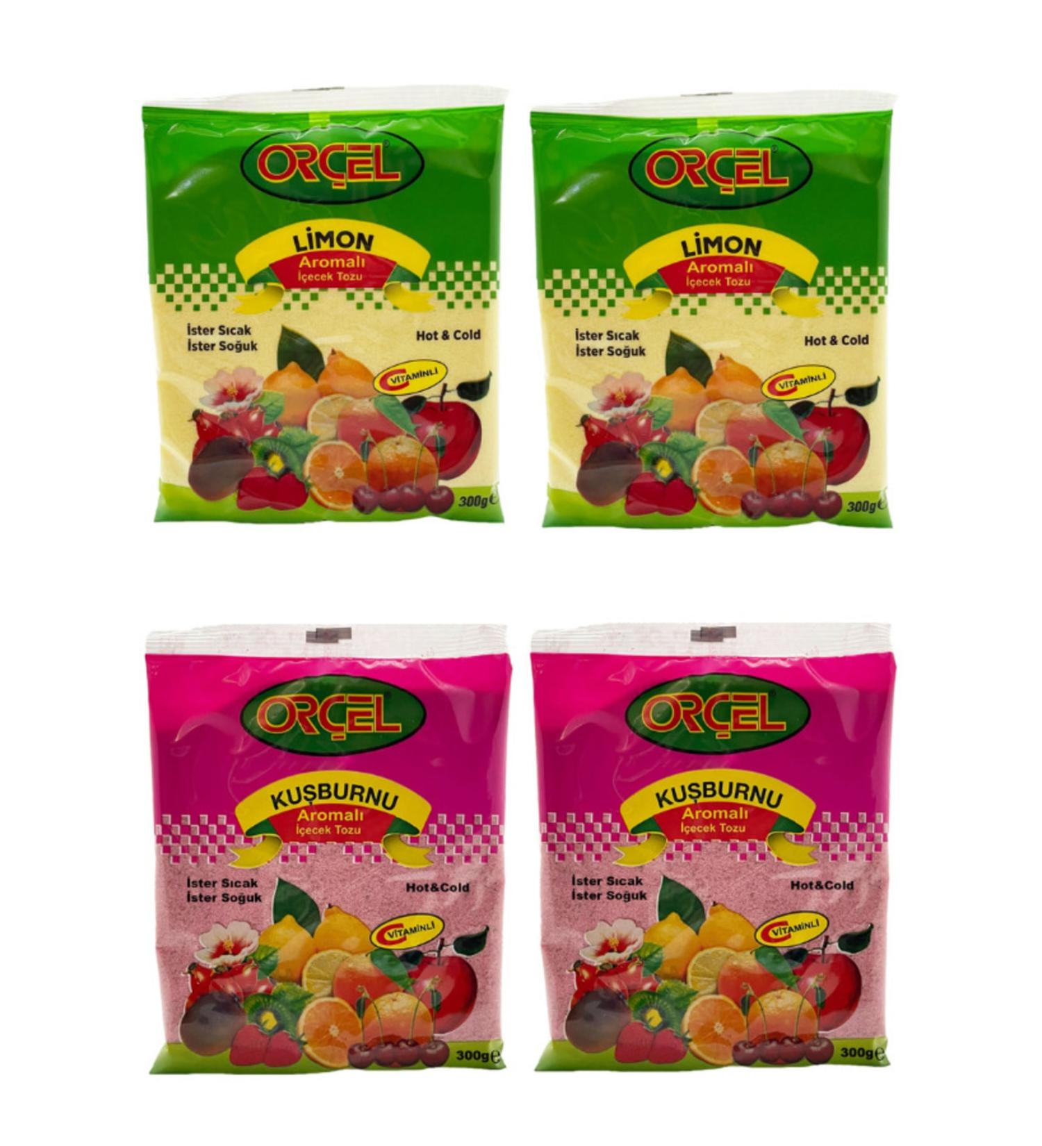 OR EL 2 Lemon + 2 Rosehip Flavored Drink Powder Oralet Tea 4x300gr.