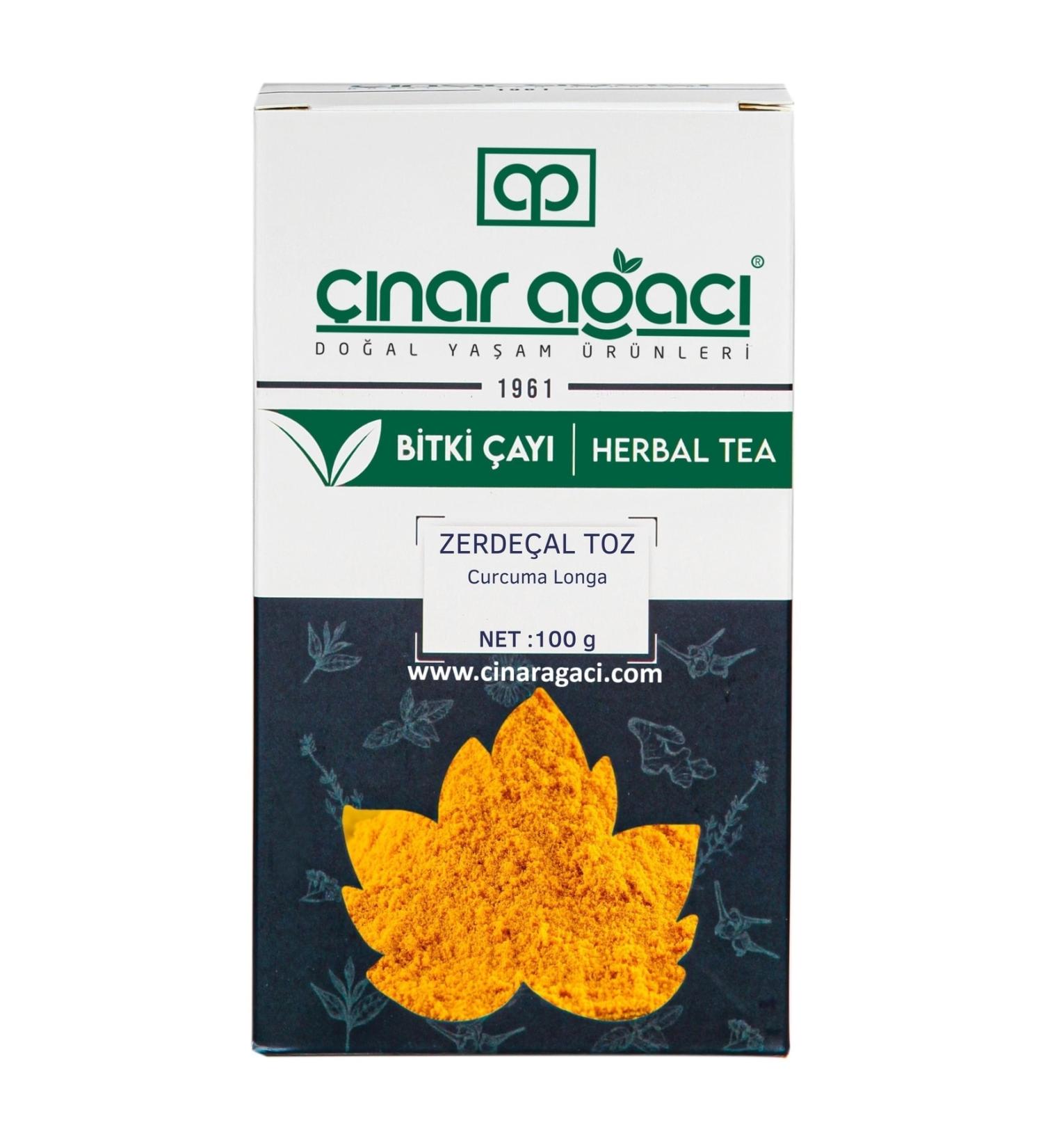 Plane Tree Natural Turmeric Ground Powder Natural Herb 100 gr