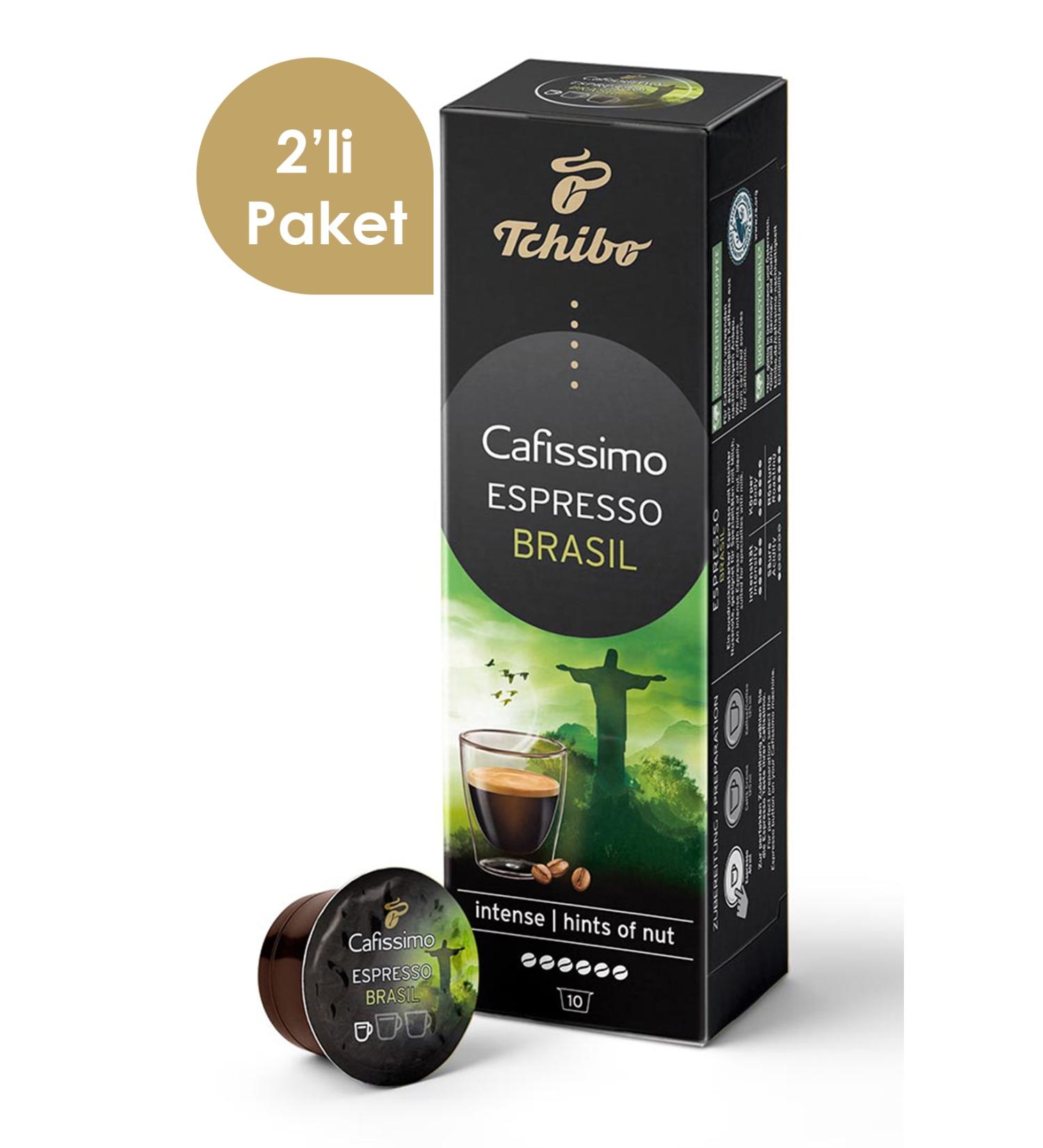 Tchibo Cafissimo Espresso Brasil 2x10 Capsule Coffee - Buy Online on GoSupps.com