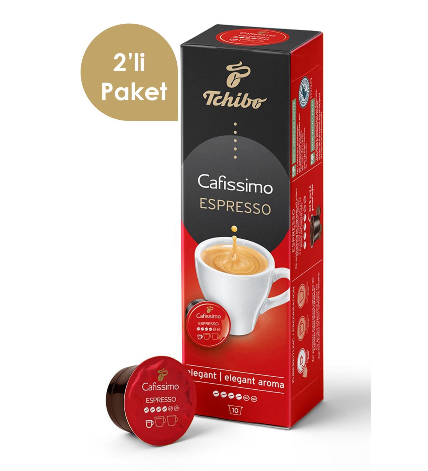 Tchibo Cafissimo Espresso Elegant Aroma 2x10 Capsule Coffee - Buy Online on GoSupps.com