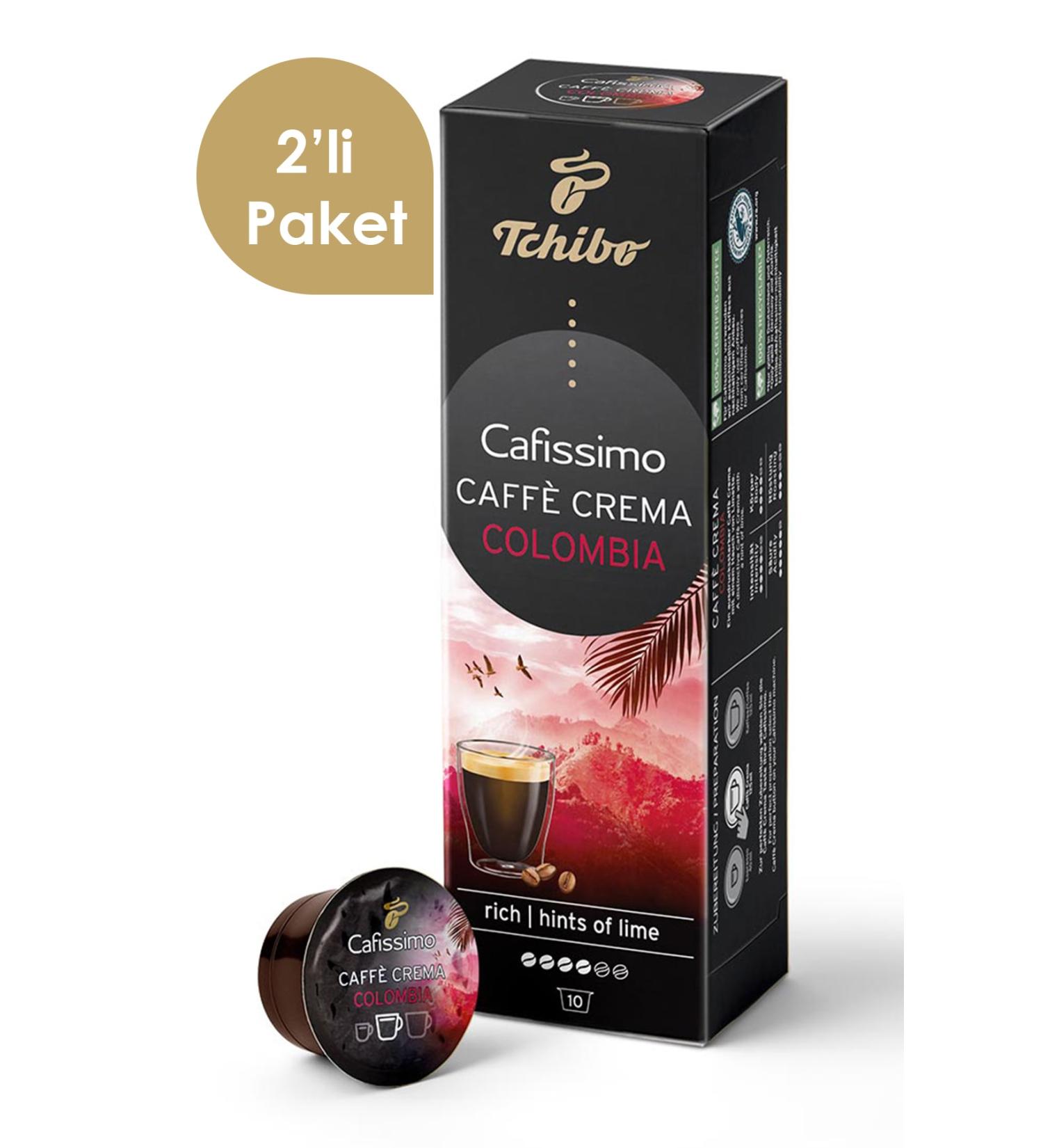 Tchibo Cafissimo Caff Crema Colombia 2x10 Capsule Coffee - Buy Online on GoSupps.com