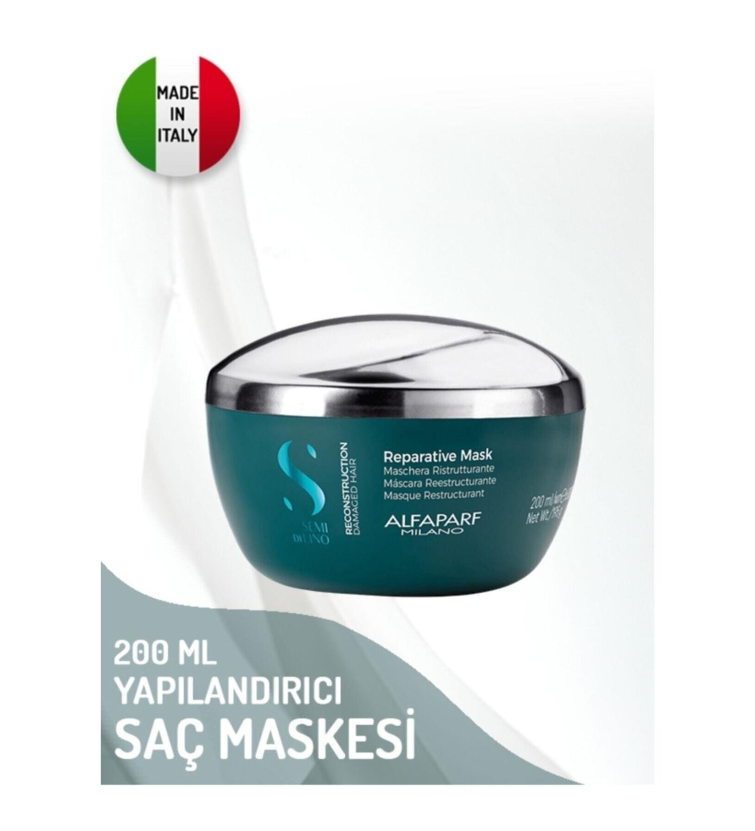 Alfaparf Semi Di Lino Reconstructive Hair Mask 200 Ml - Buy Online on GoSupps.com