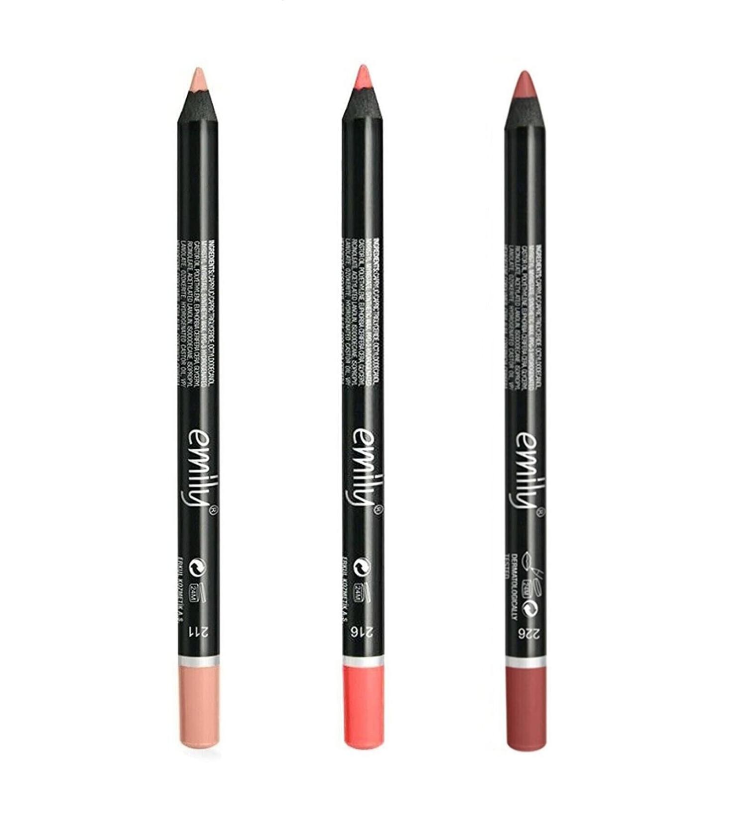 EMILY Lip Pencil 3 'Pack No:211-216-226